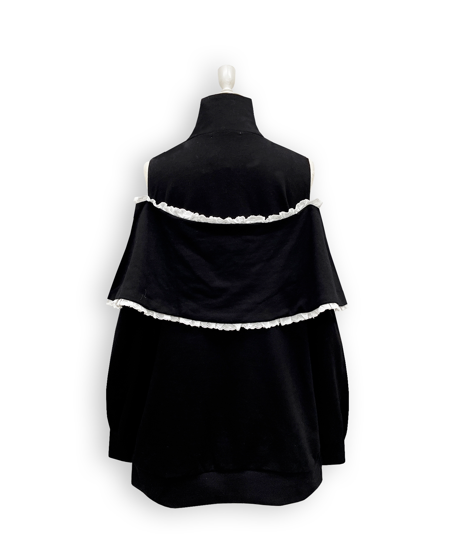 リボンライクハーフジップスウェットワンピース