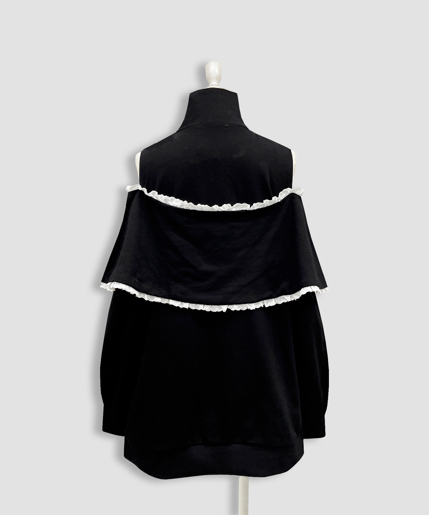 リボンライクハーフジップスウェットワンピース