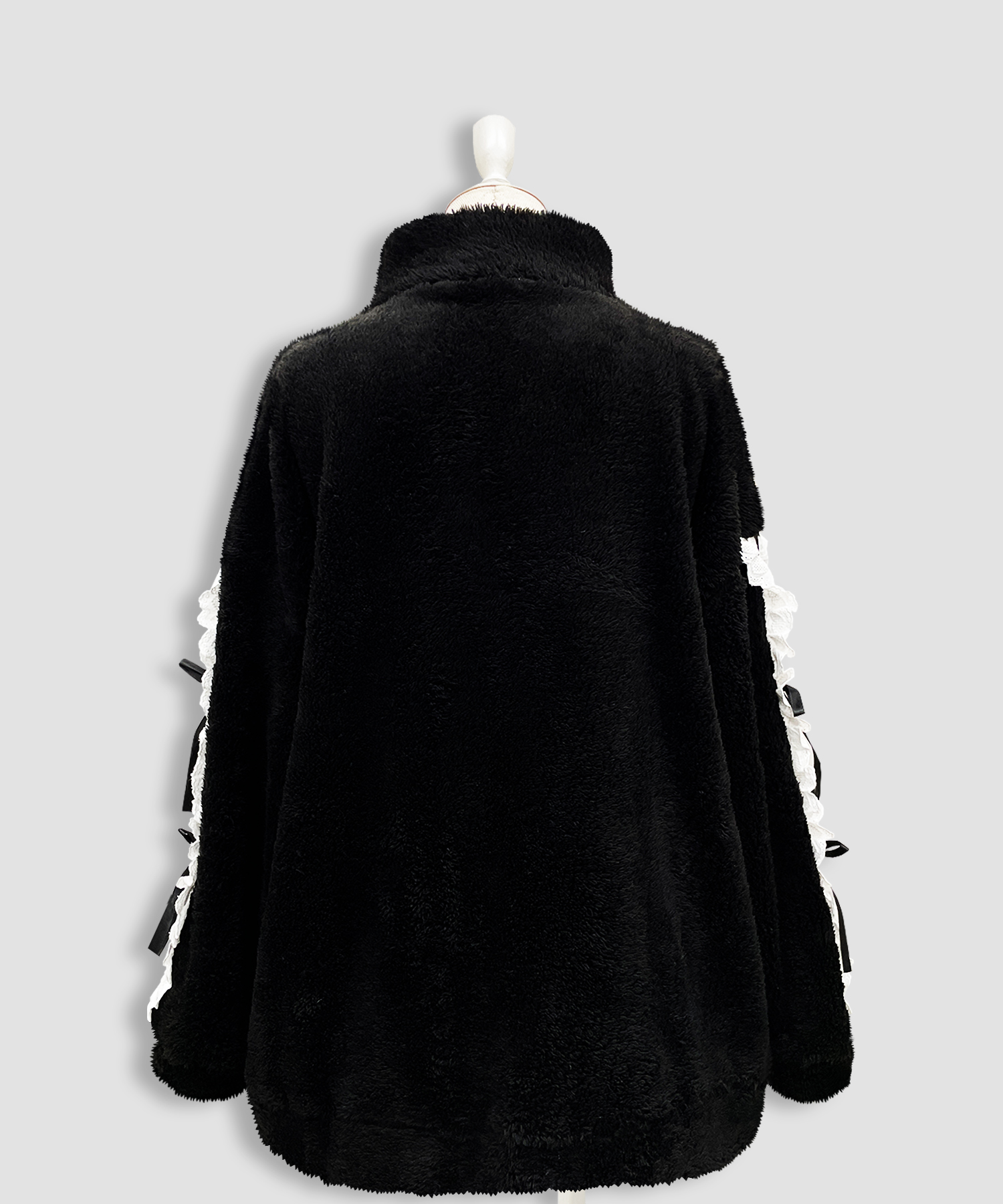 コットンレースフェイクボアアウター