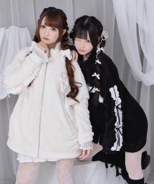 【予約販売】コットンレースフェイクボアアウター