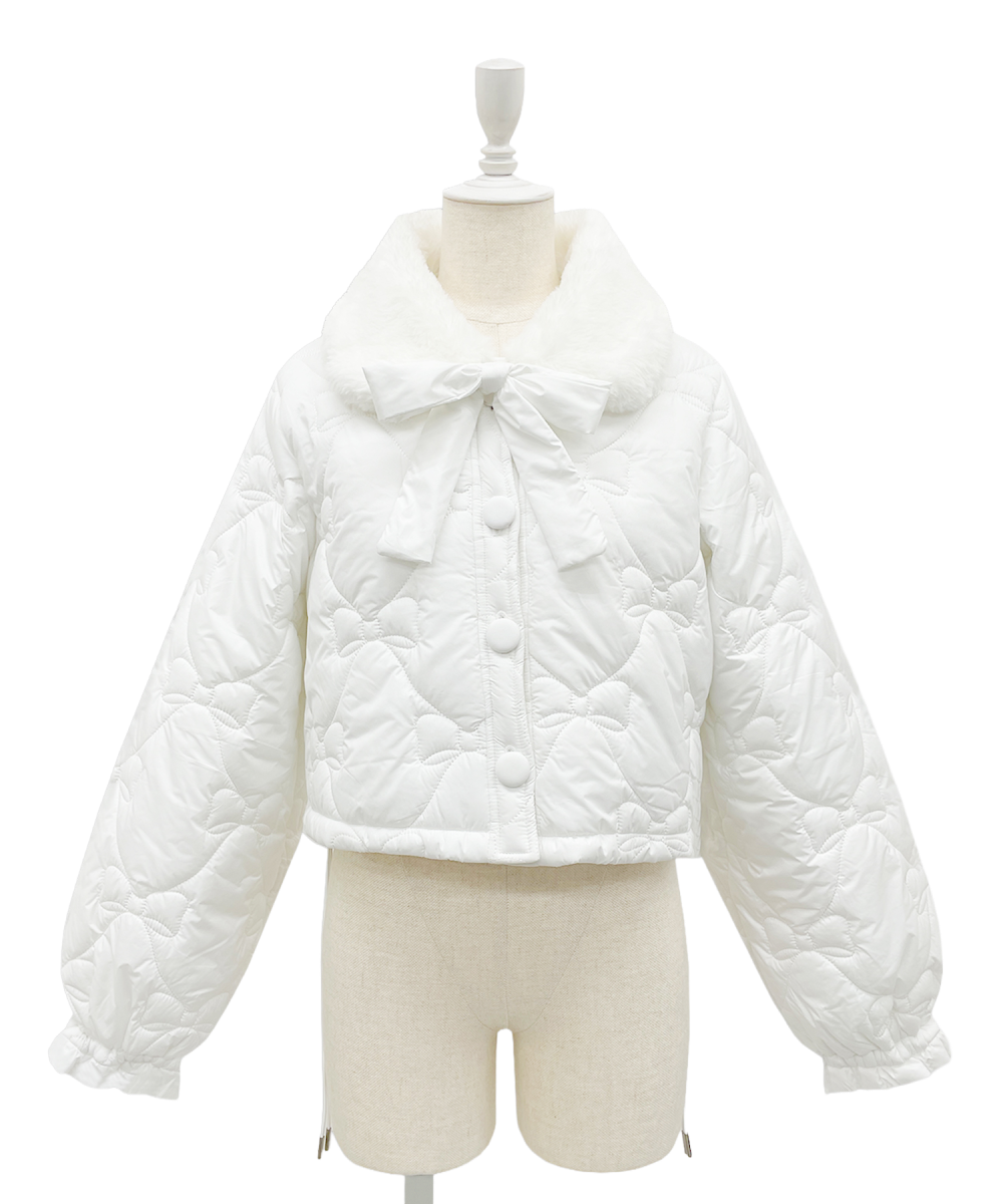DECEMBERMAY キルティングジャケット ホワイト ◇ - ◇ - 𝕽𝖊 𝕬𝖗𝖗𝖎𝖛𝖆𝖑 - ◇ - ◇ 【キルティング