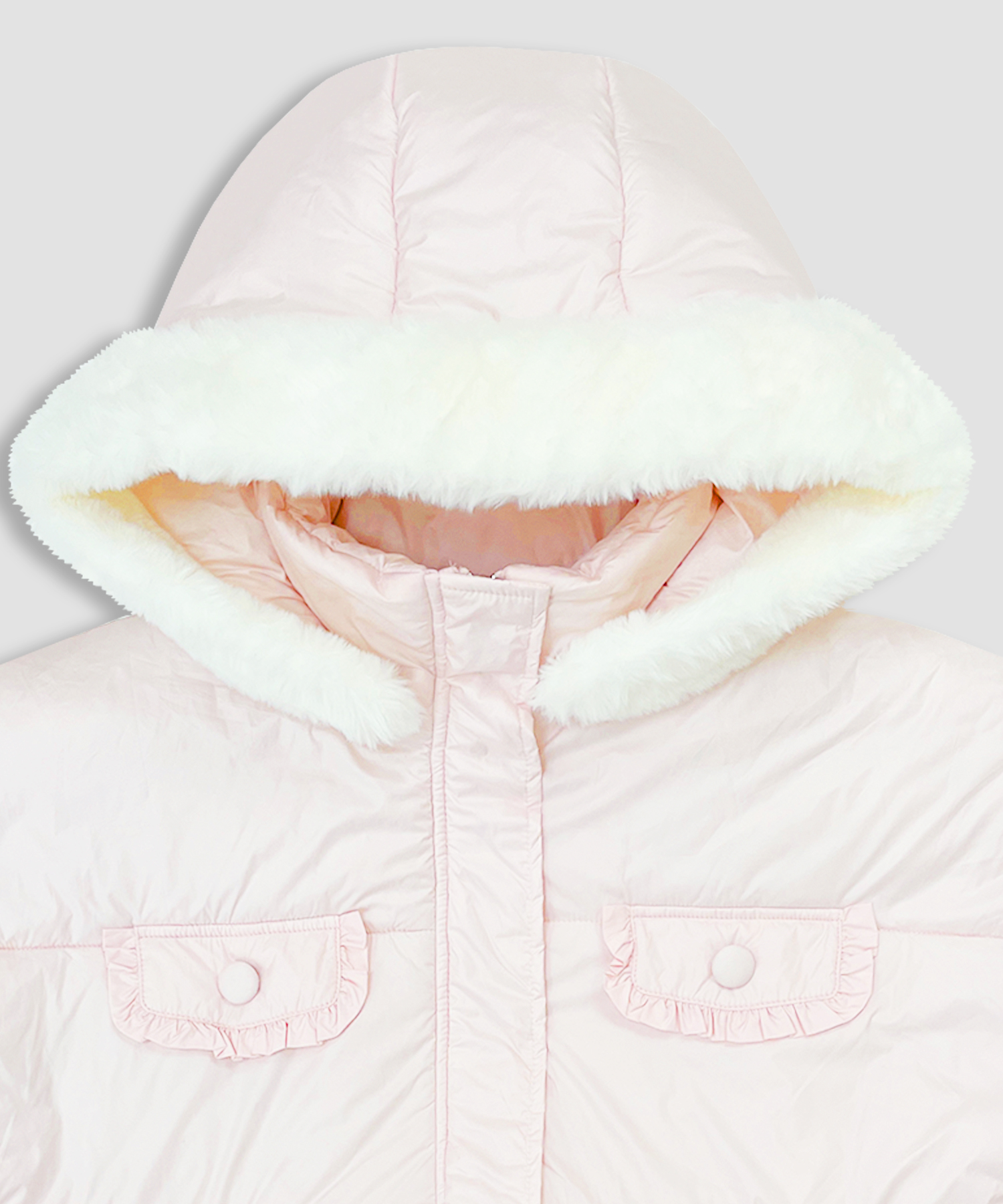 ポイントエコファー中綿フードジャケット