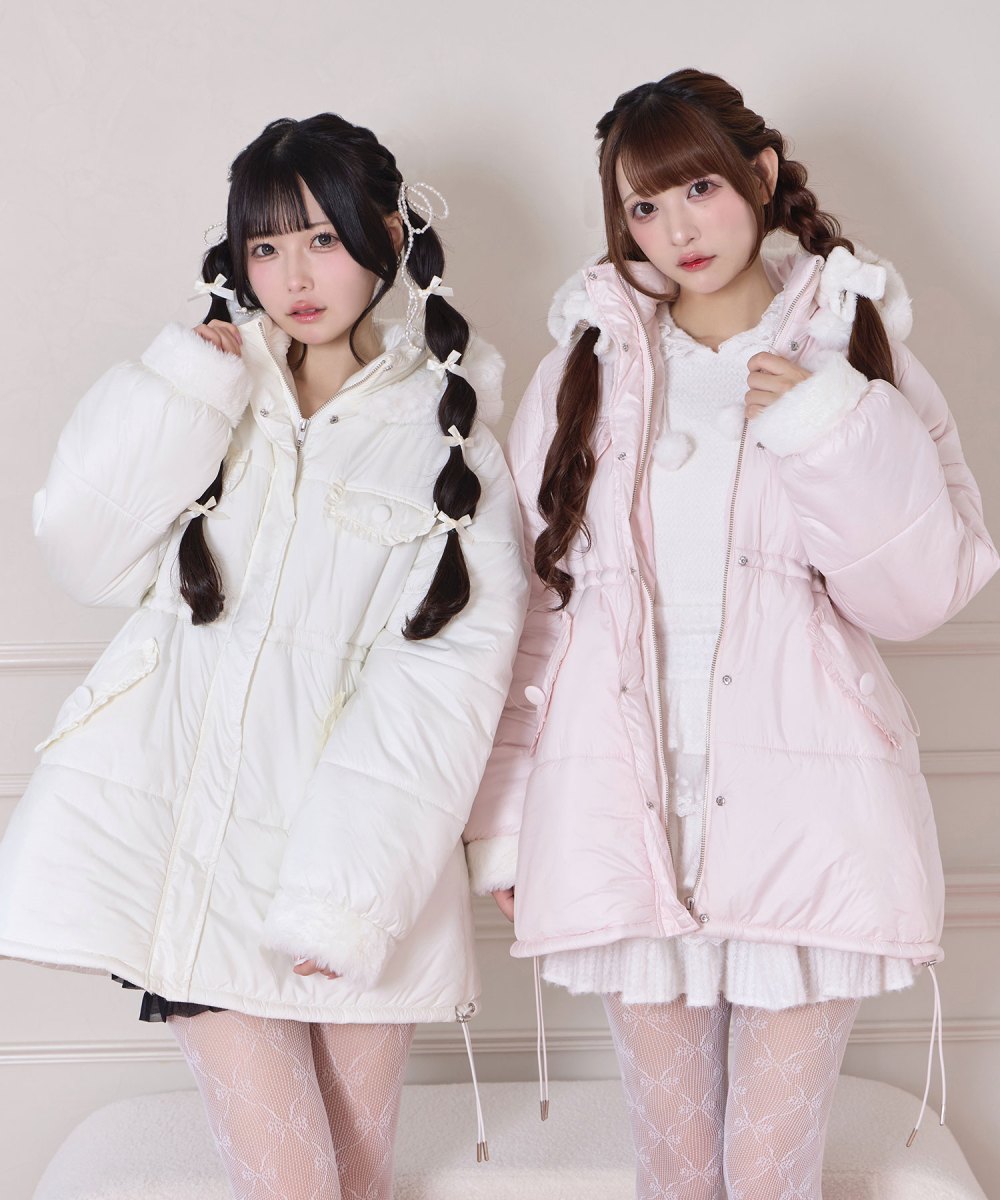 ERL｜HOOD/ZIP-UP (Swirl Fleece Hooded Sweatshirt - Pink (ERL/パーカー・フーディ)  ERL06T0341【BUYMA】 ★ ERL 中綿 ジャケット ブロック チェッカー フード ピンク XL