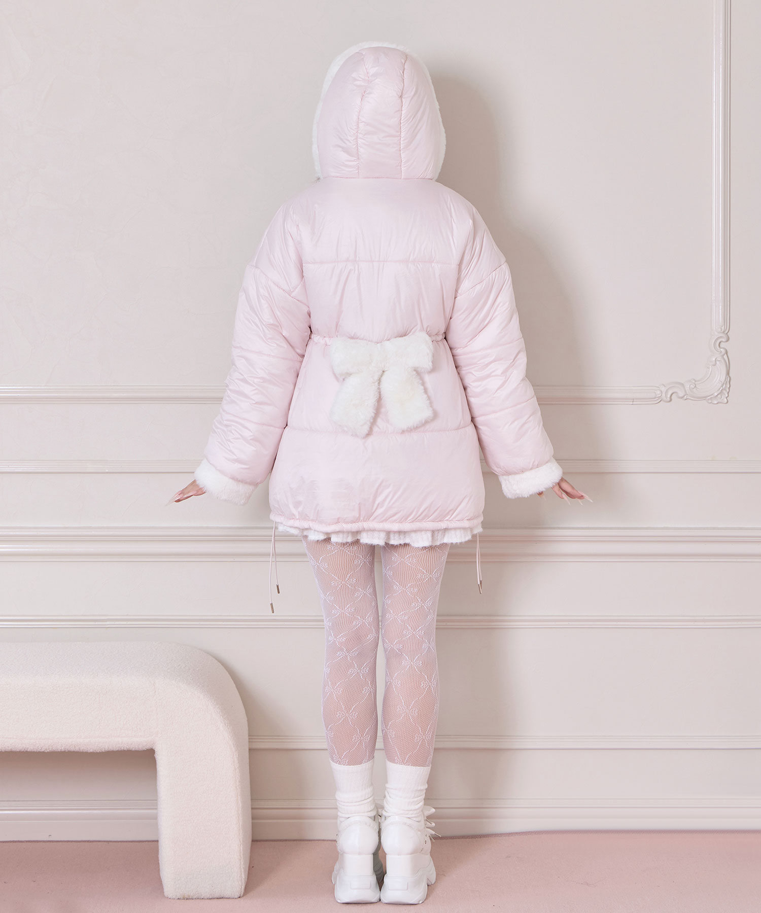 ポイントエコファー中綿フードジャケット