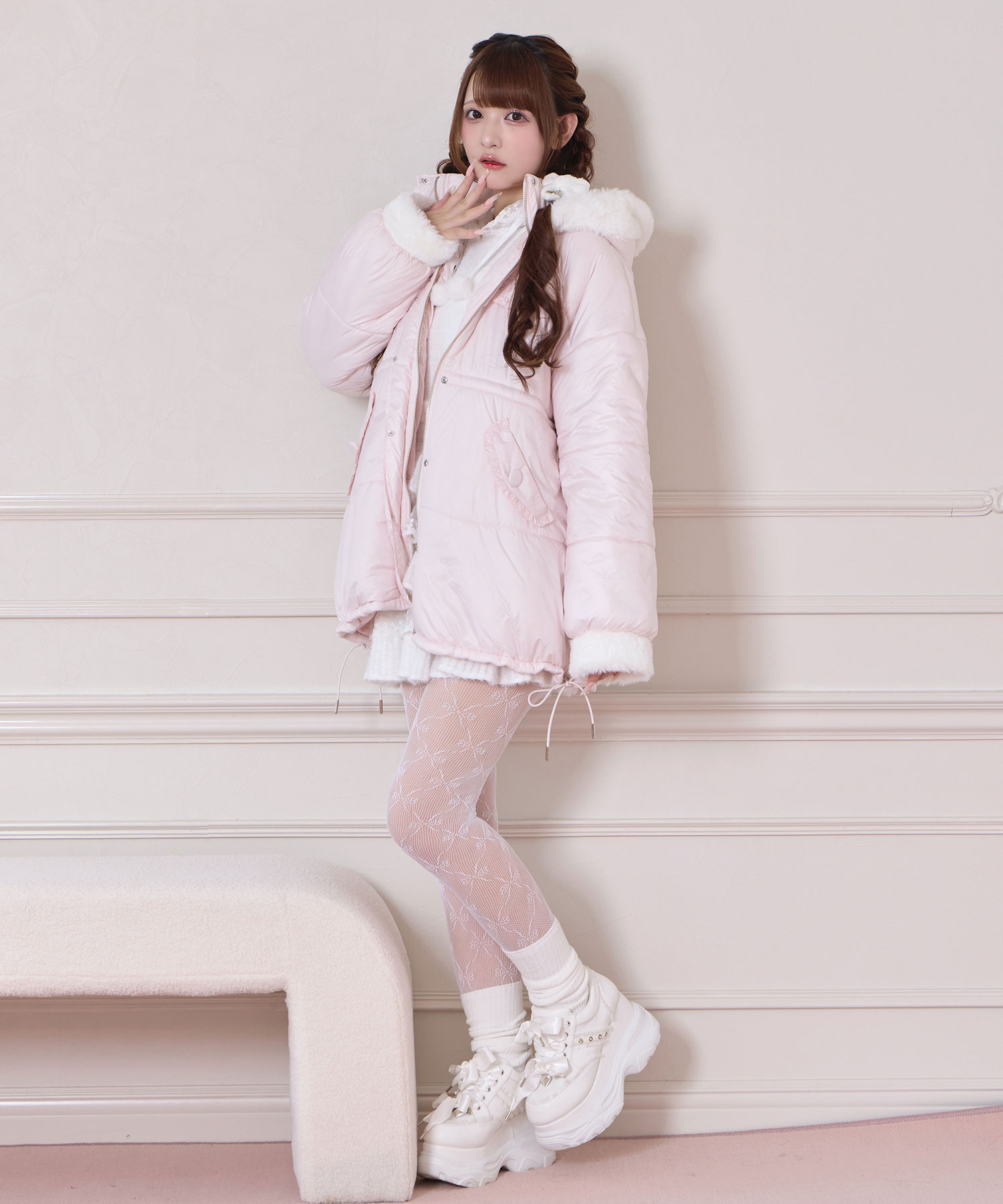 ポイントエコファー中綿フードジャケット – BUNNY APARTMENT