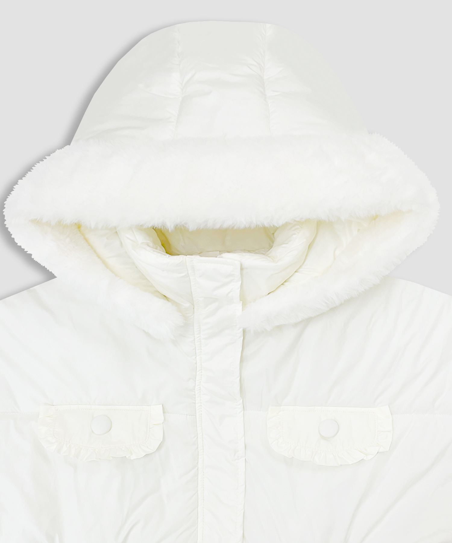 ポイントエコファー中綿フードジャケット