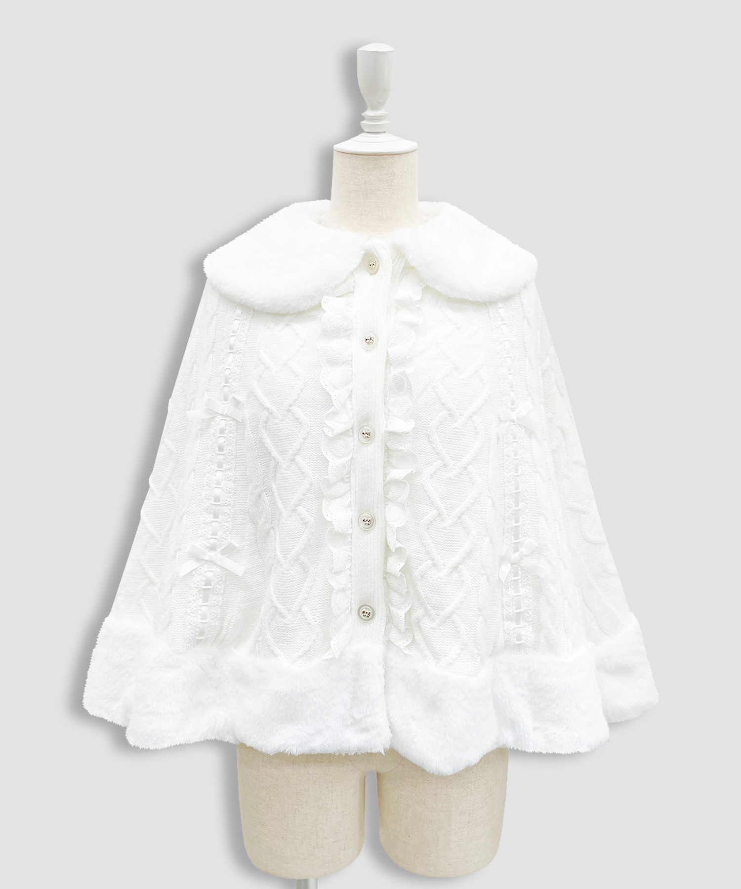 コットンレースはしごリボンポンチョ – BUNNY APARTMENT