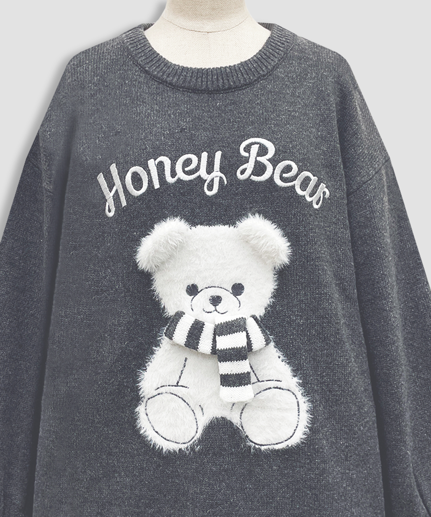 winterシナモンジャガードビッグニット