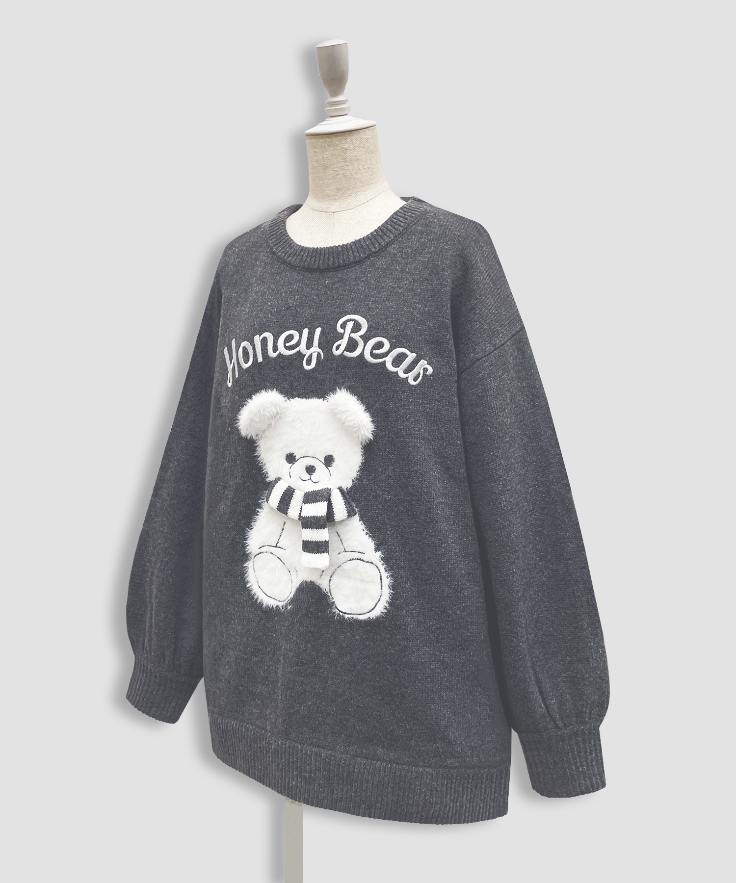 winterシナモンジャガードビッグニット