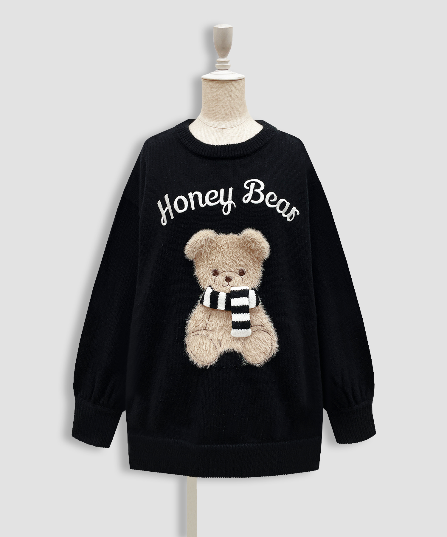 winterシナモンジャガードビッグニット