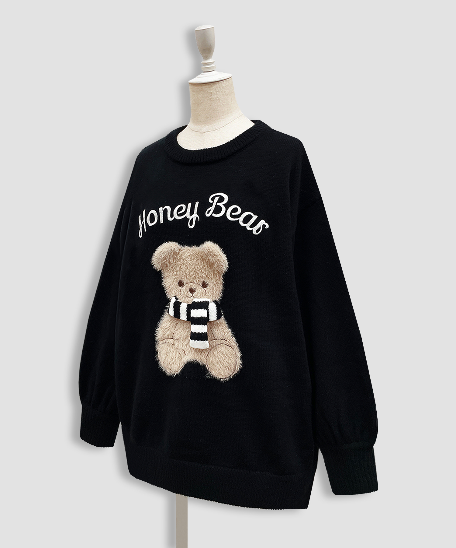 winterシナモンジャガードビッグニット