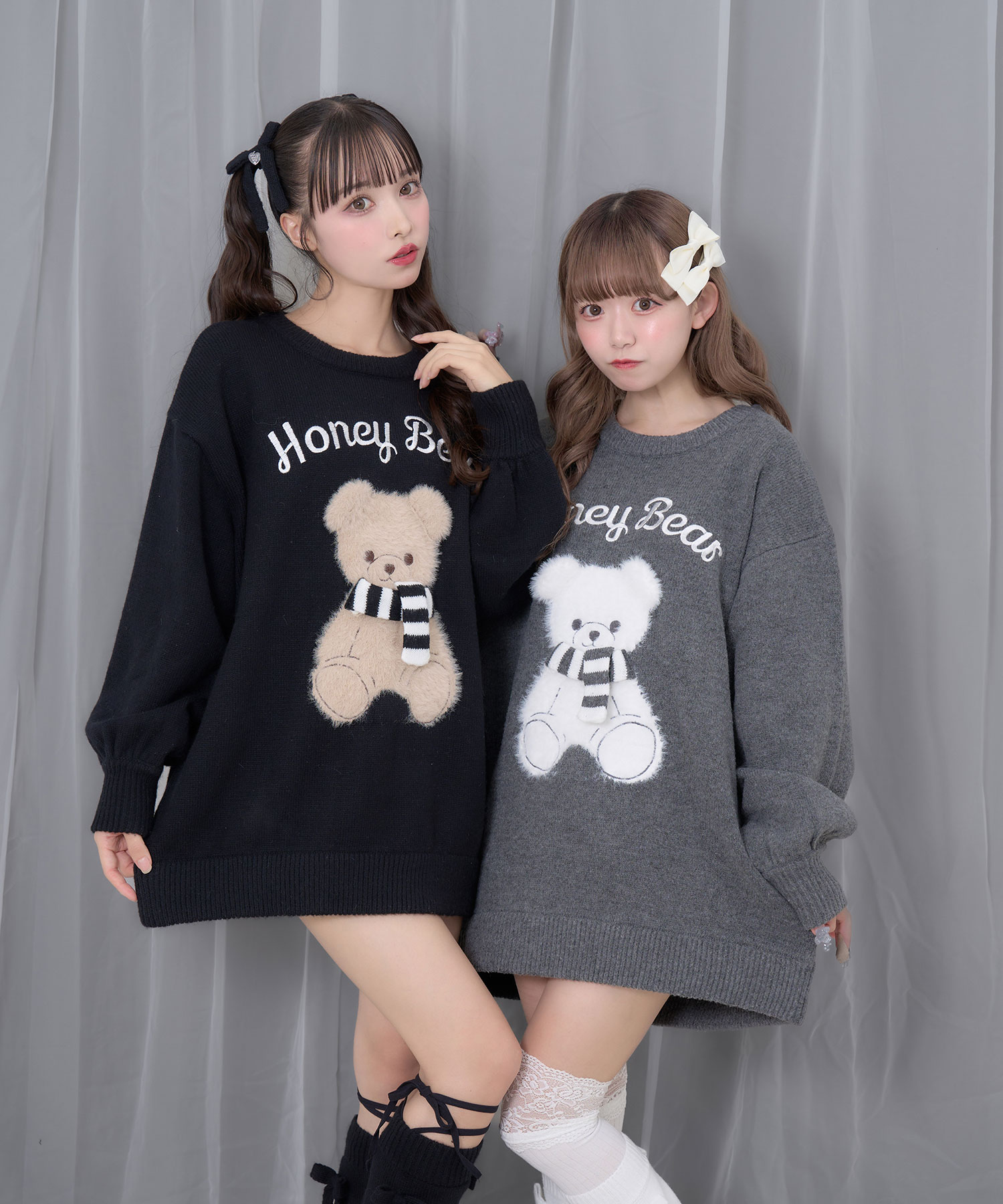 winterシナモンジャガードビッグニット