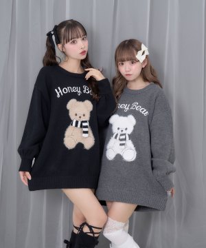 winterシナモンジャガードビッグニット