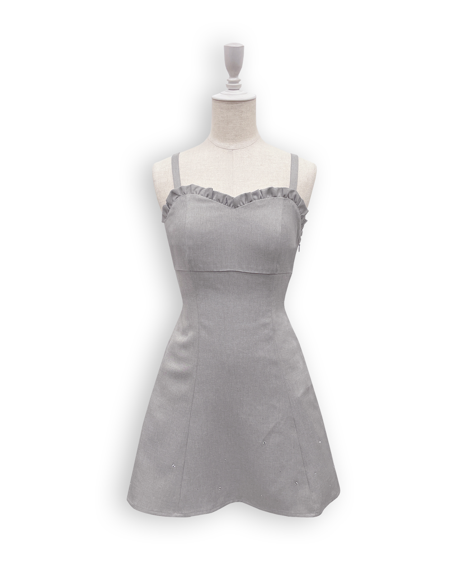 バックリボンカットアウトジャンスカ