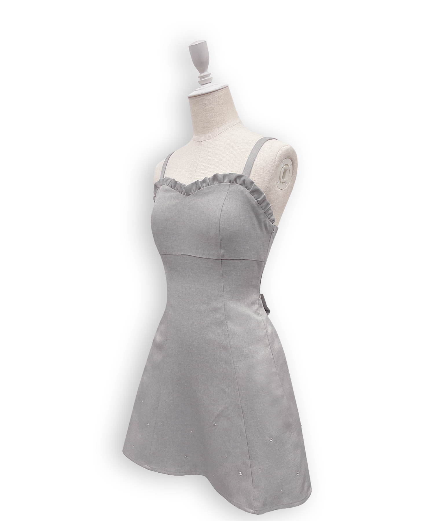 バックリボンカットアウトジャンスカ