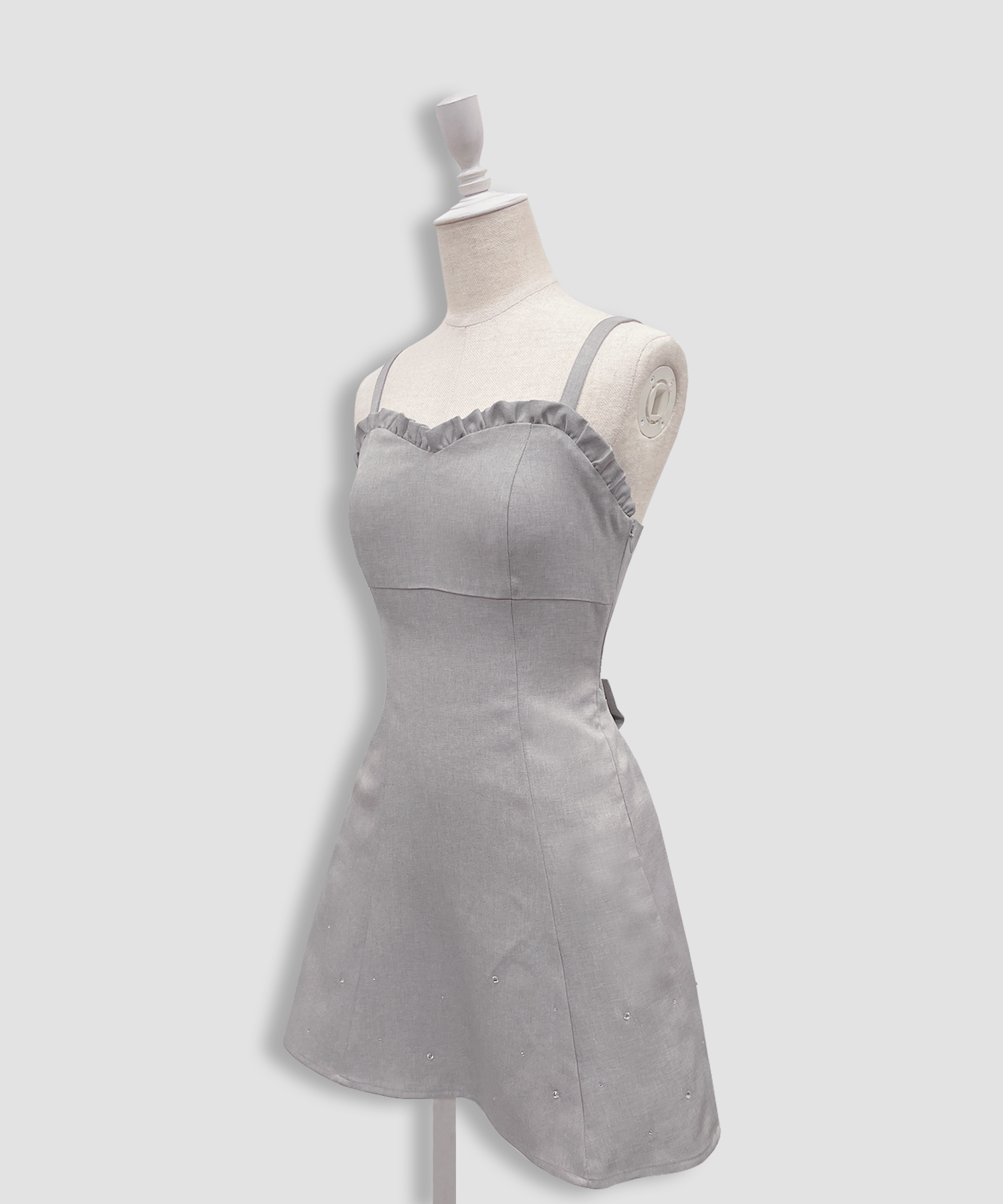 バックリボンカットアウトジャンスカ