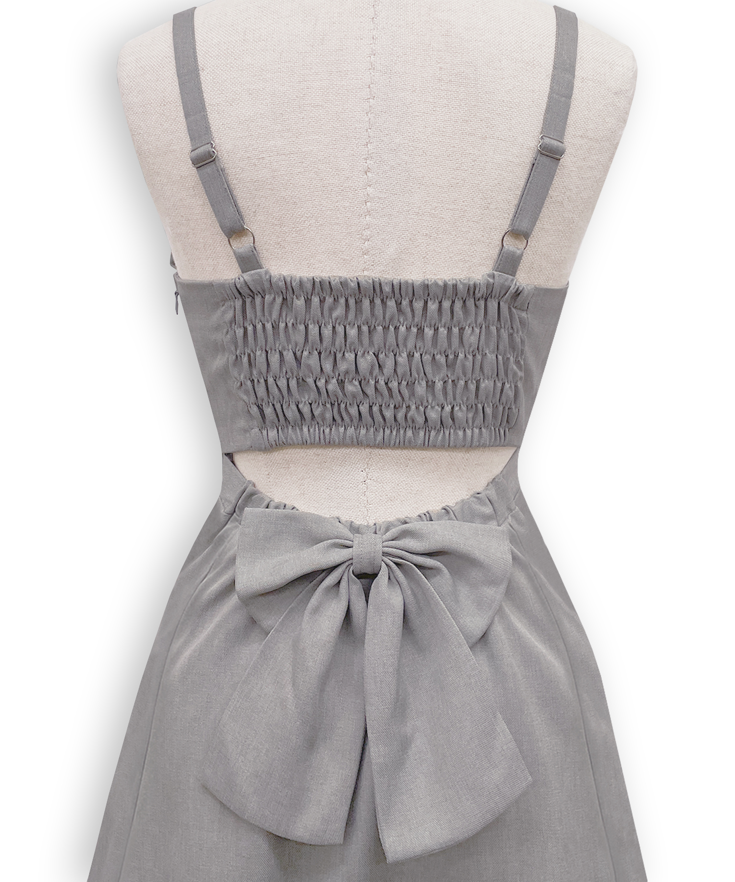 バックリボンカットアウトジャンスカ