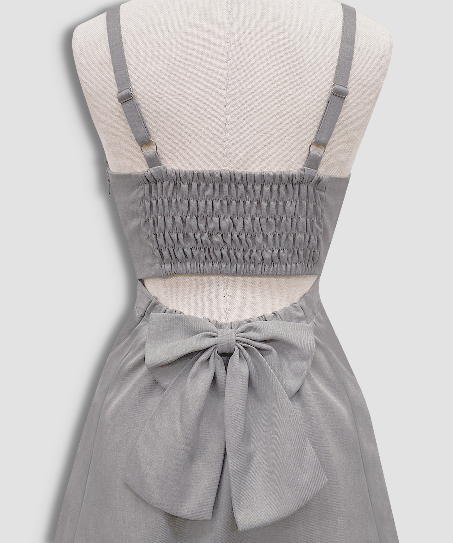 バックリボンカットアウトジャンスカ