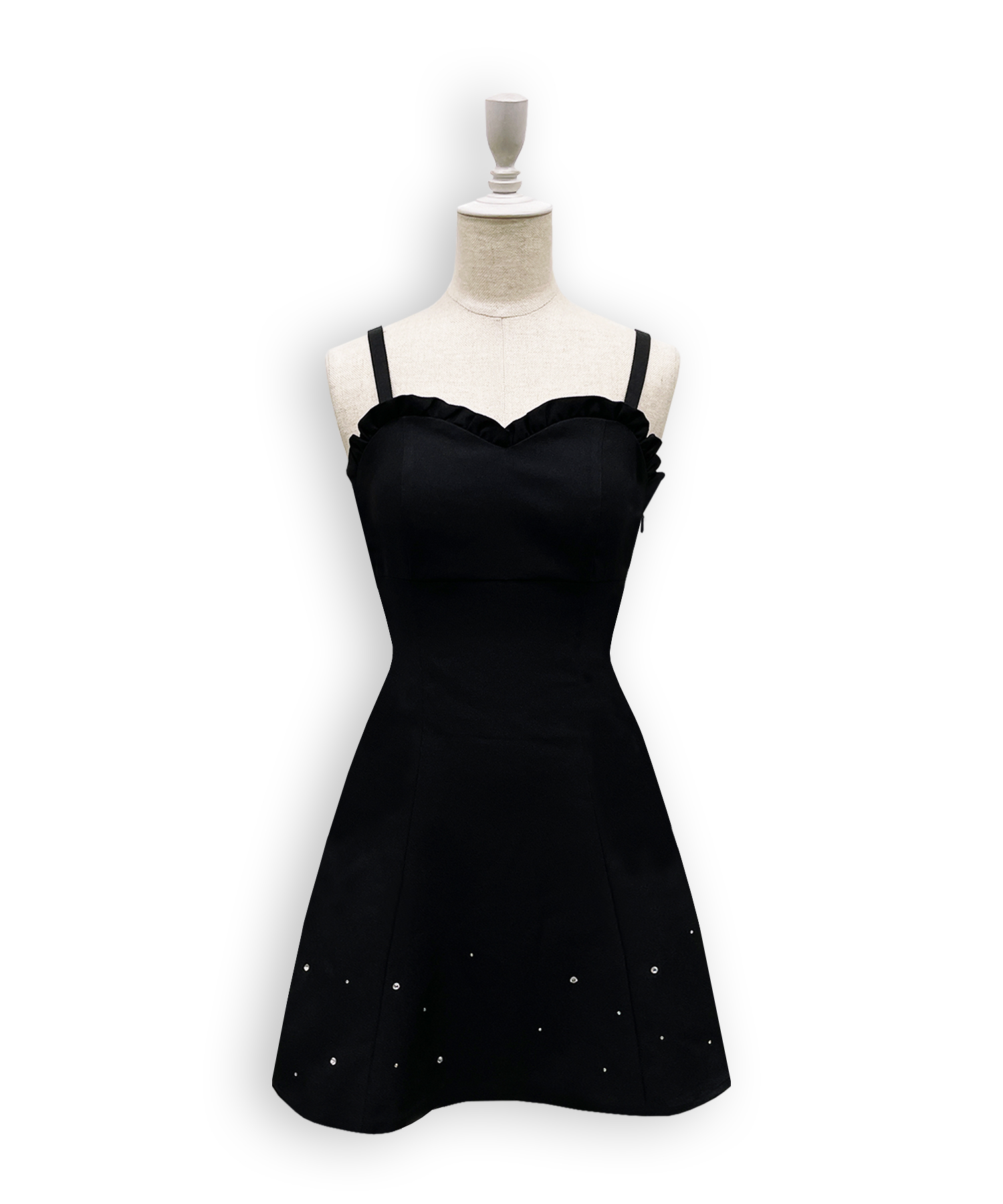 バックリボンカットアウトジャンスカ