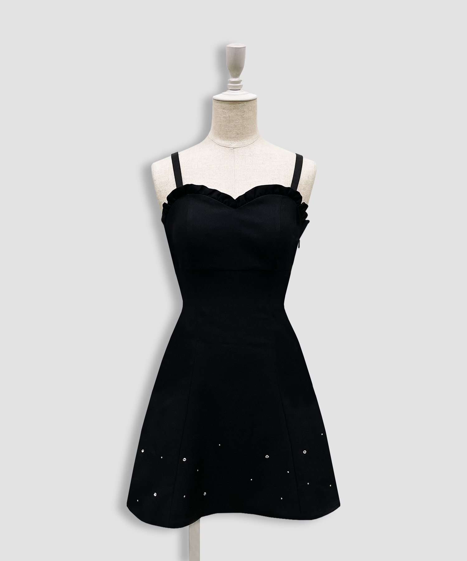 バックリボンカットアウトジャンスカ