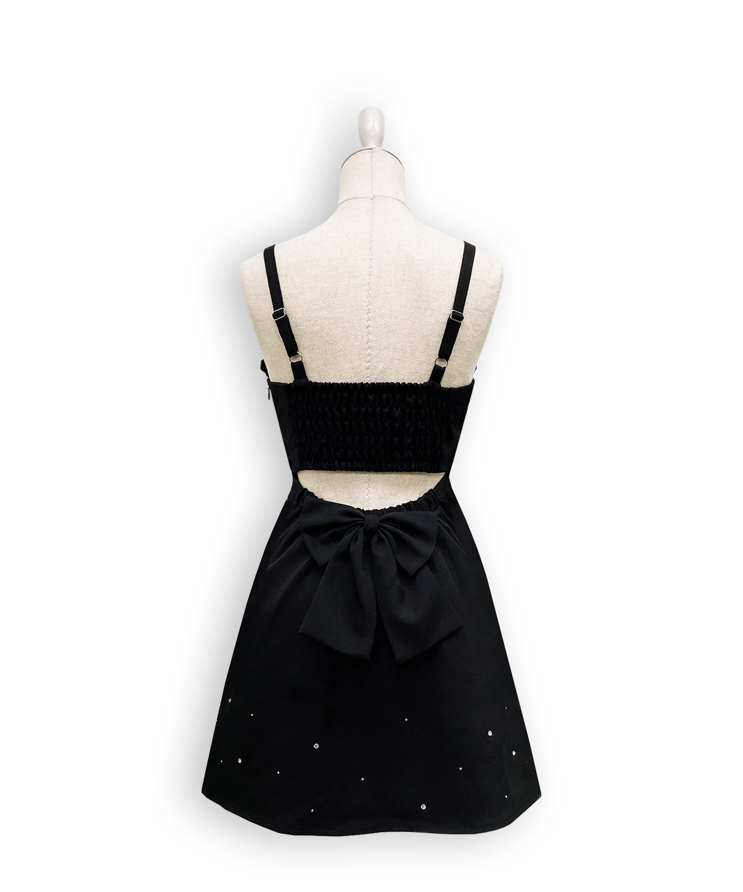 バックリボンカットアウトジャンスカ