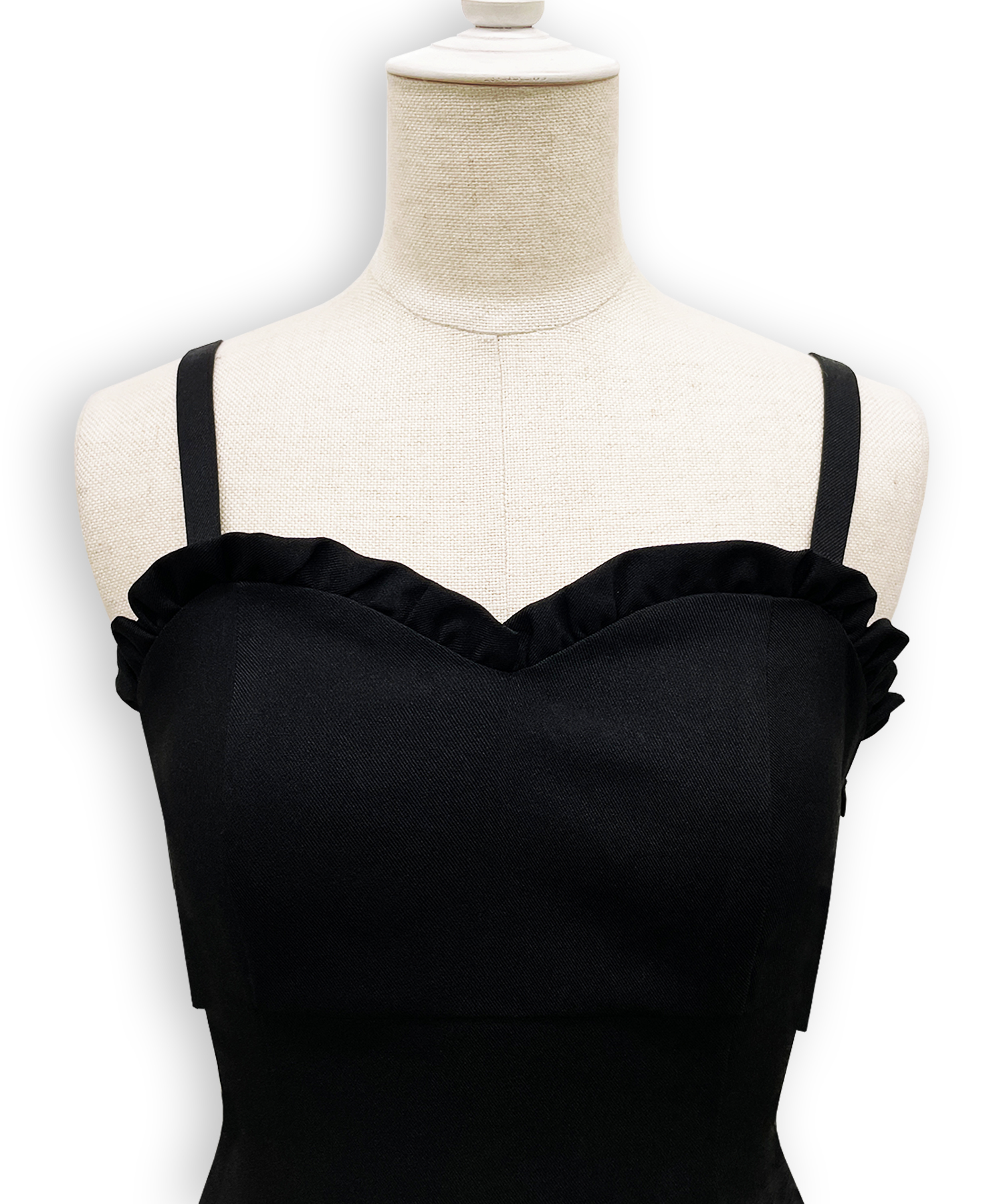 バックリボンカットアウトジャンスカ