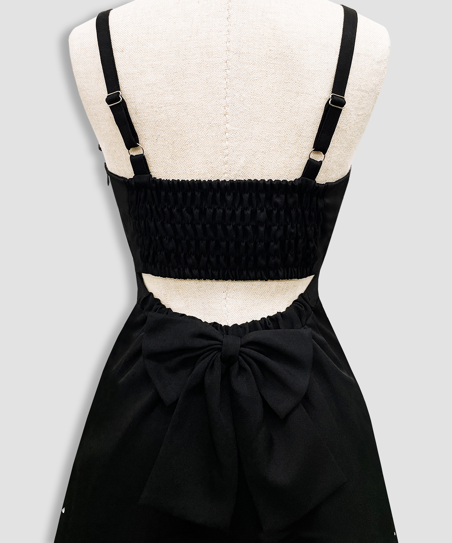 バックリボンカットアウトジャンスカ