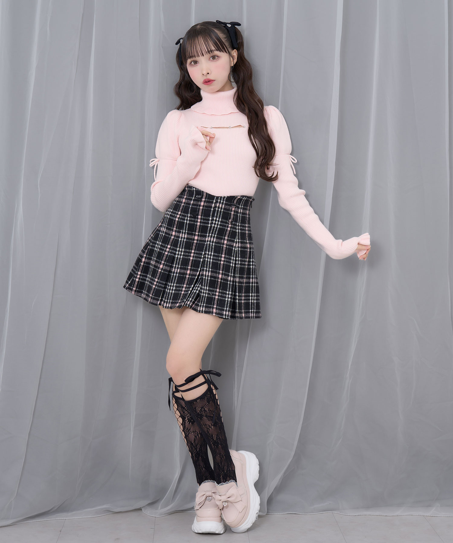 【NBB WEEKEND】ニットプリーツスカート 美品 NBB WEEKEND】ニットプリーツスカート 美品