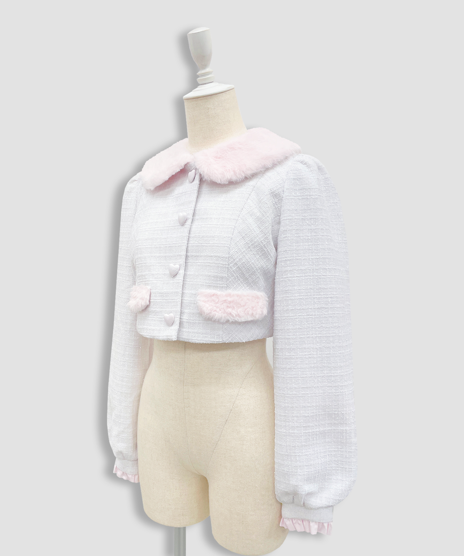 エコファーカラーツイードセットアップ