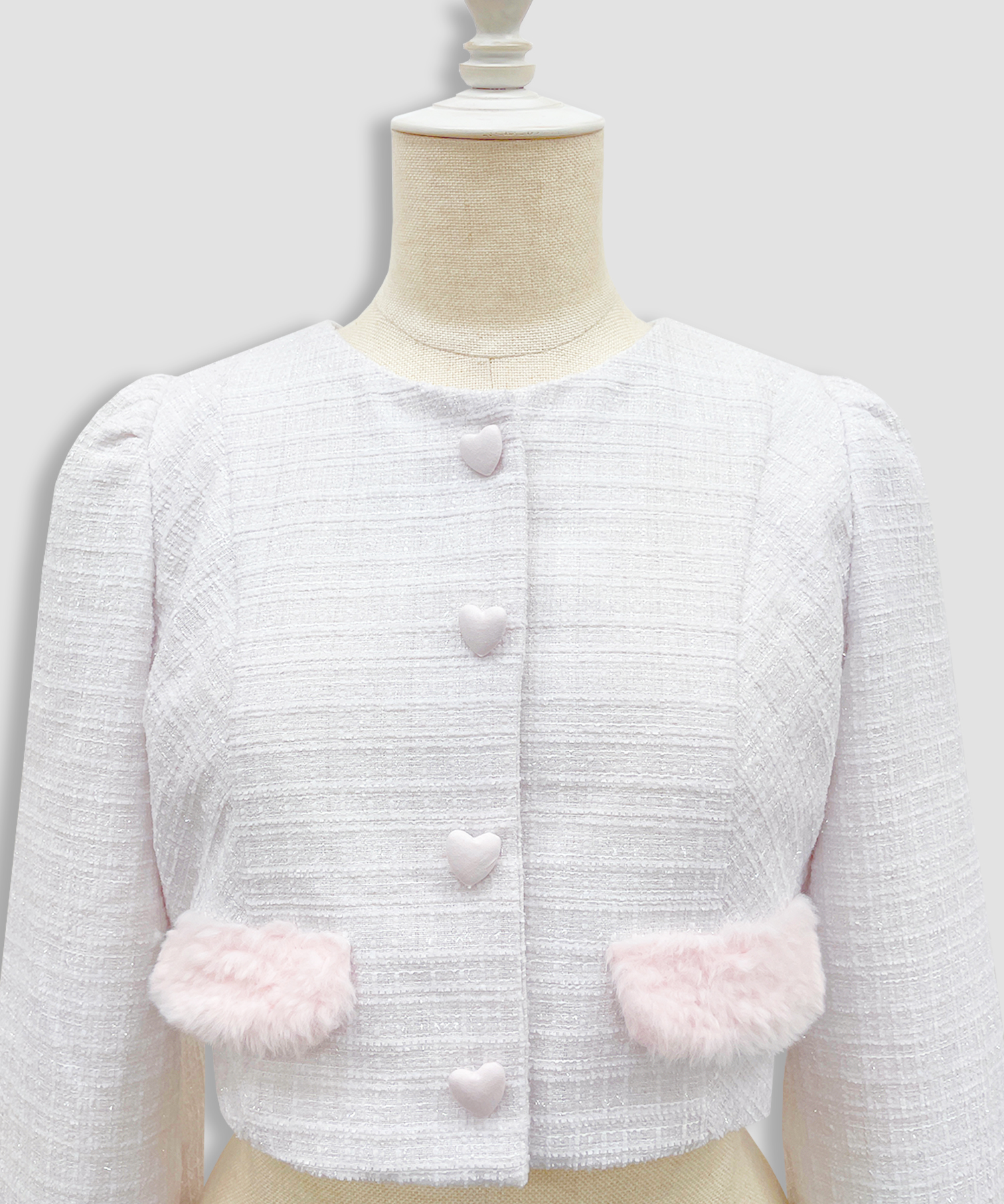 エコファーカラーツイードセットアップ