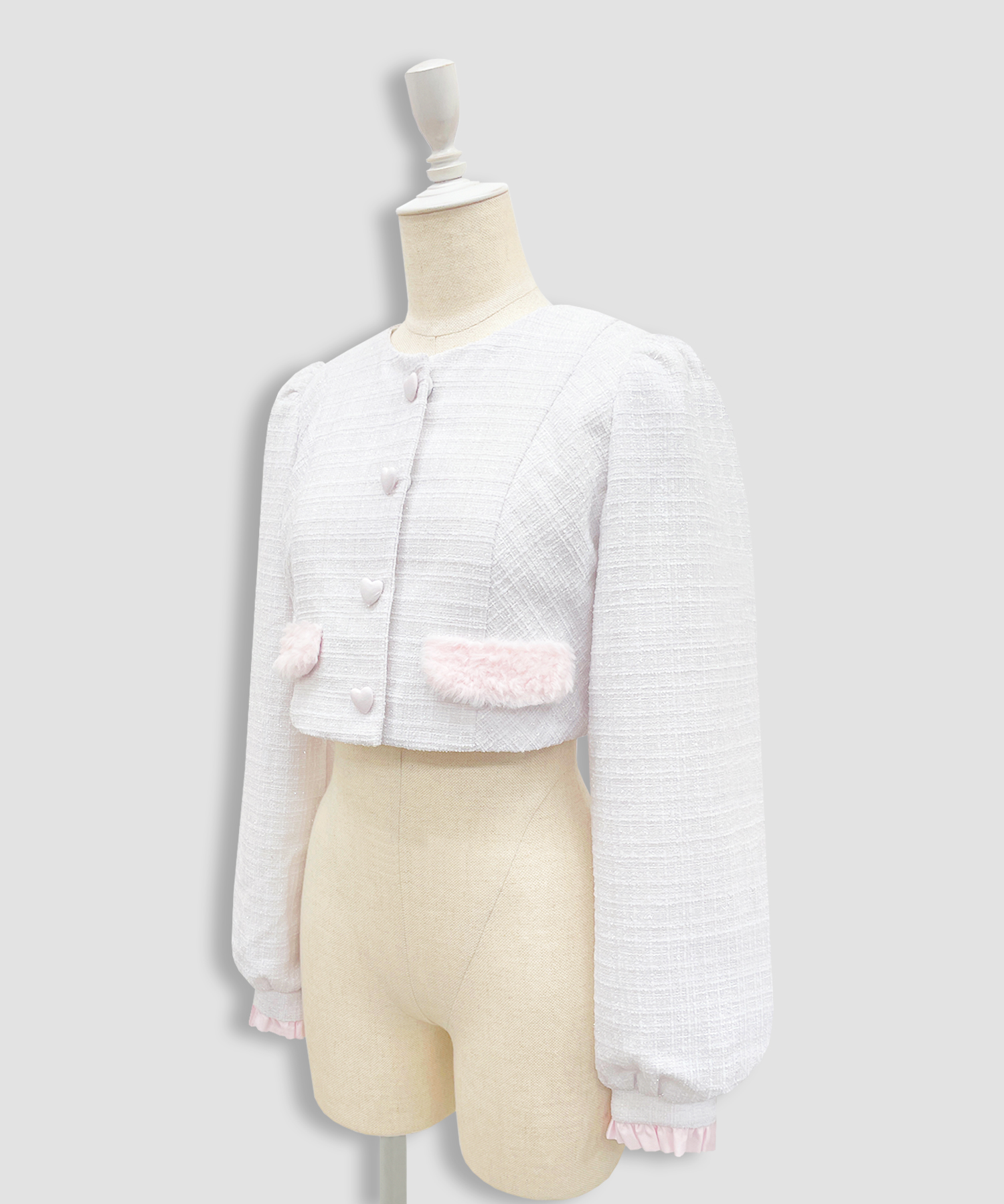 エコファーカラーツイードセットアップ