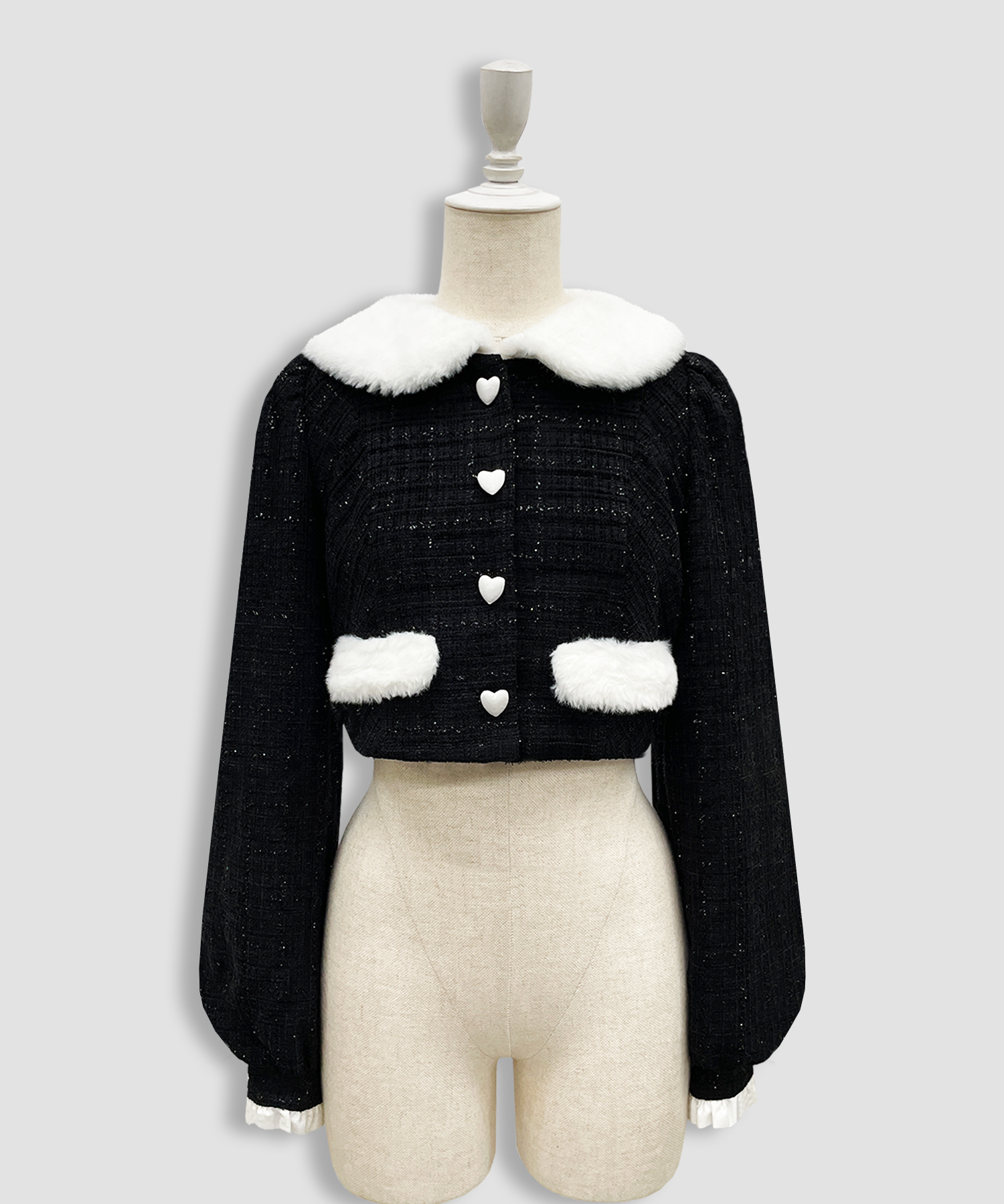 エコファーカラーツイードセットアップ