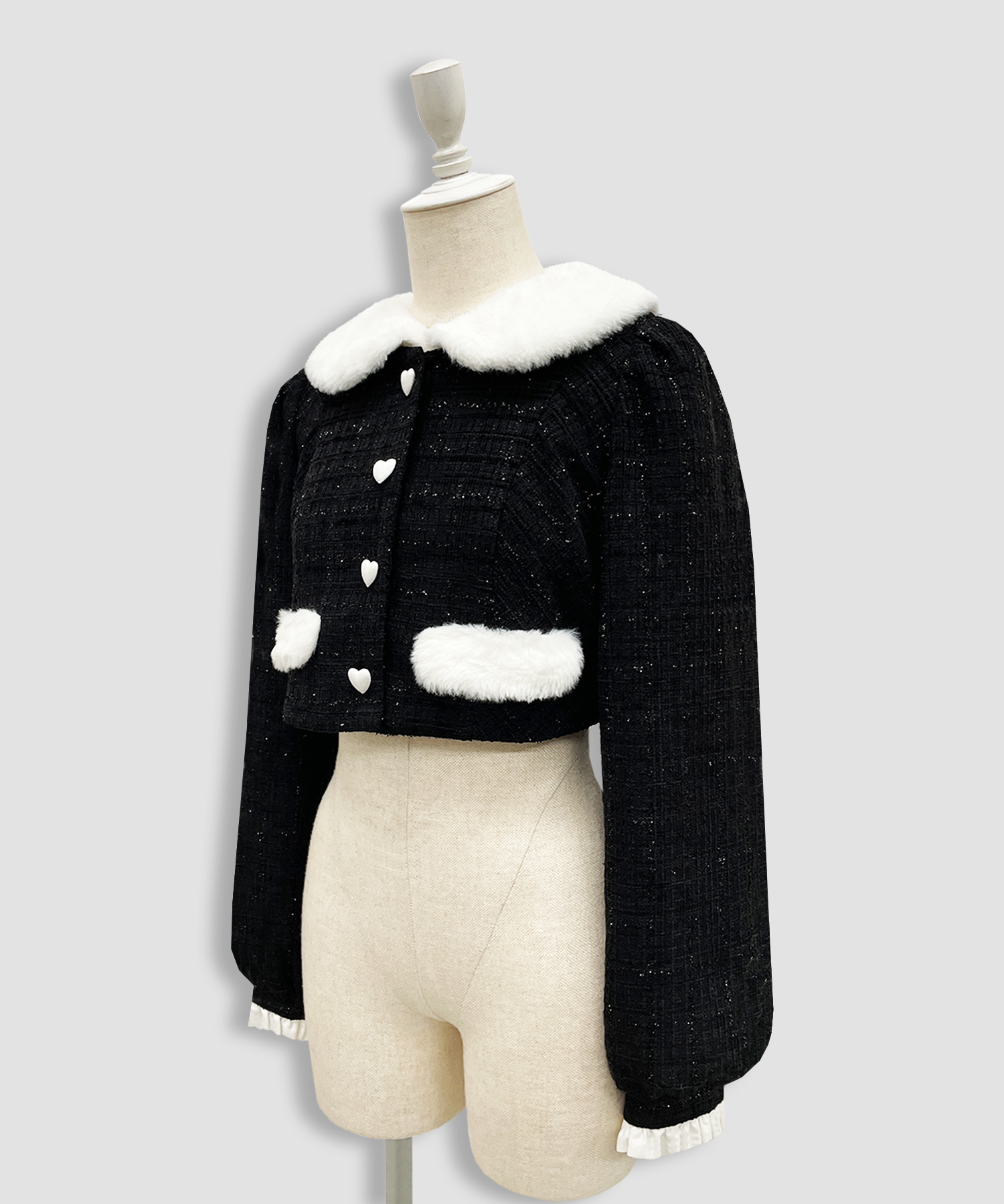 エコファーカラーツイードセットアップ