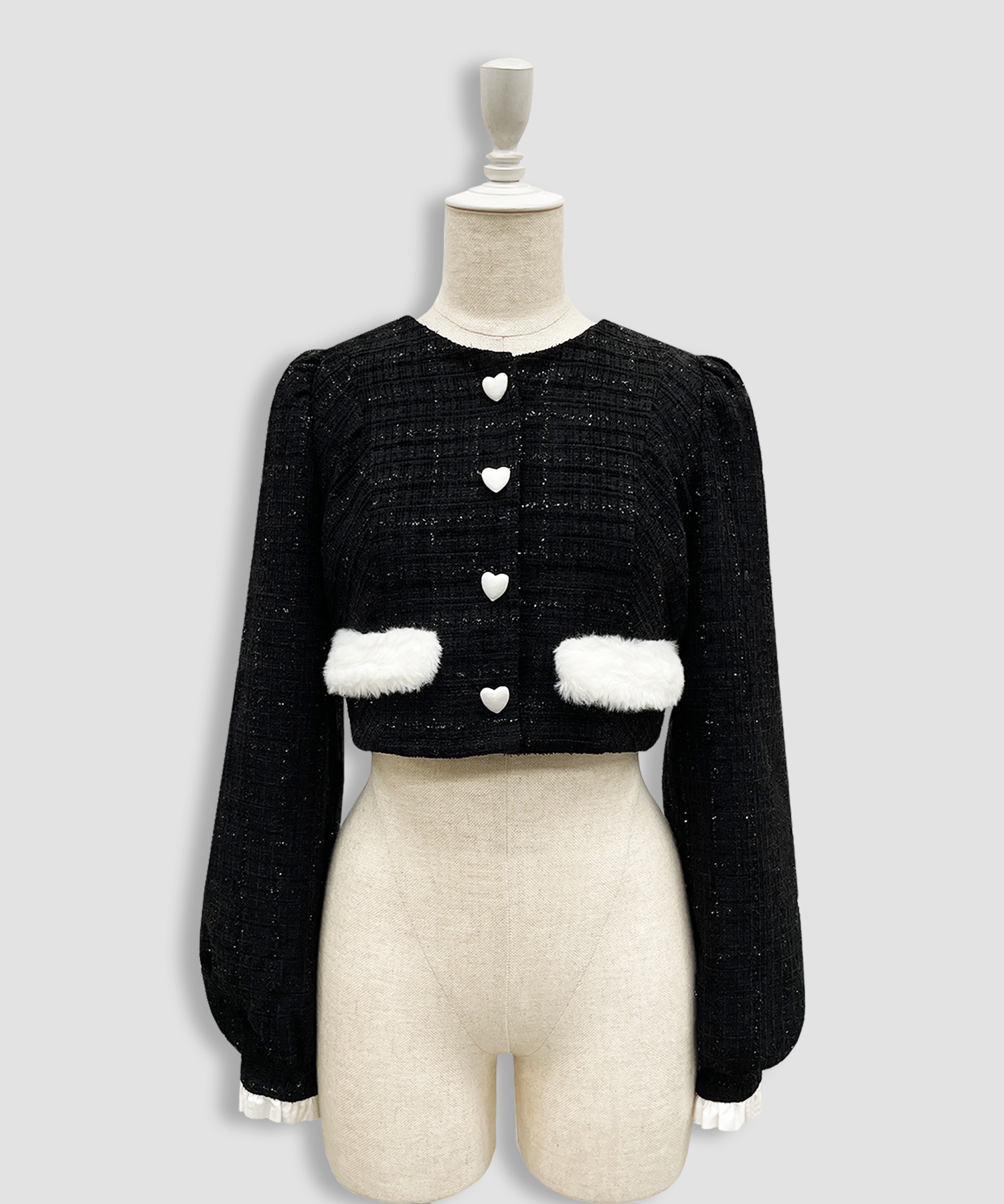 エコファーカラーツイードセットアップ