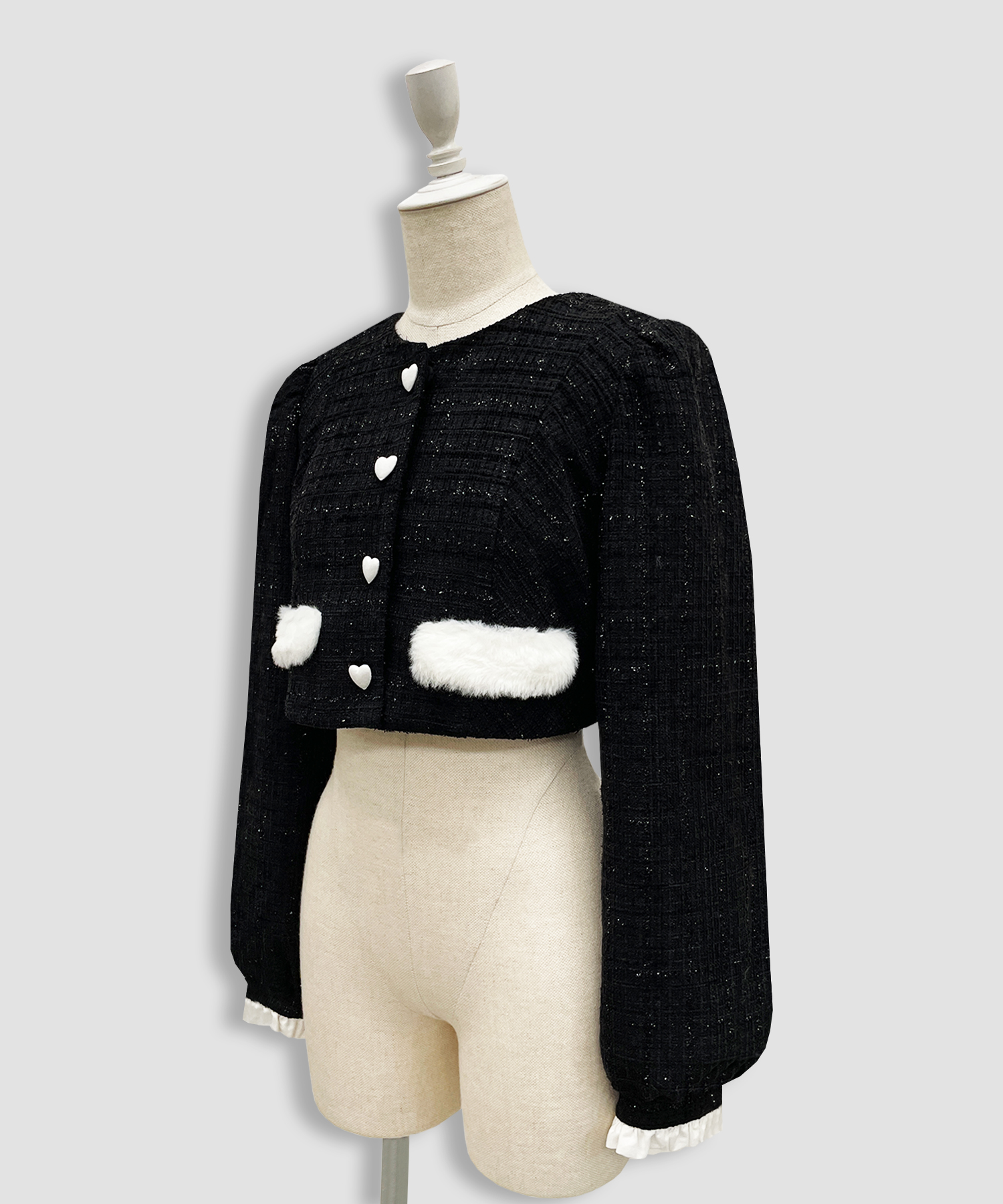 エコファーカラーツイードセットアップ