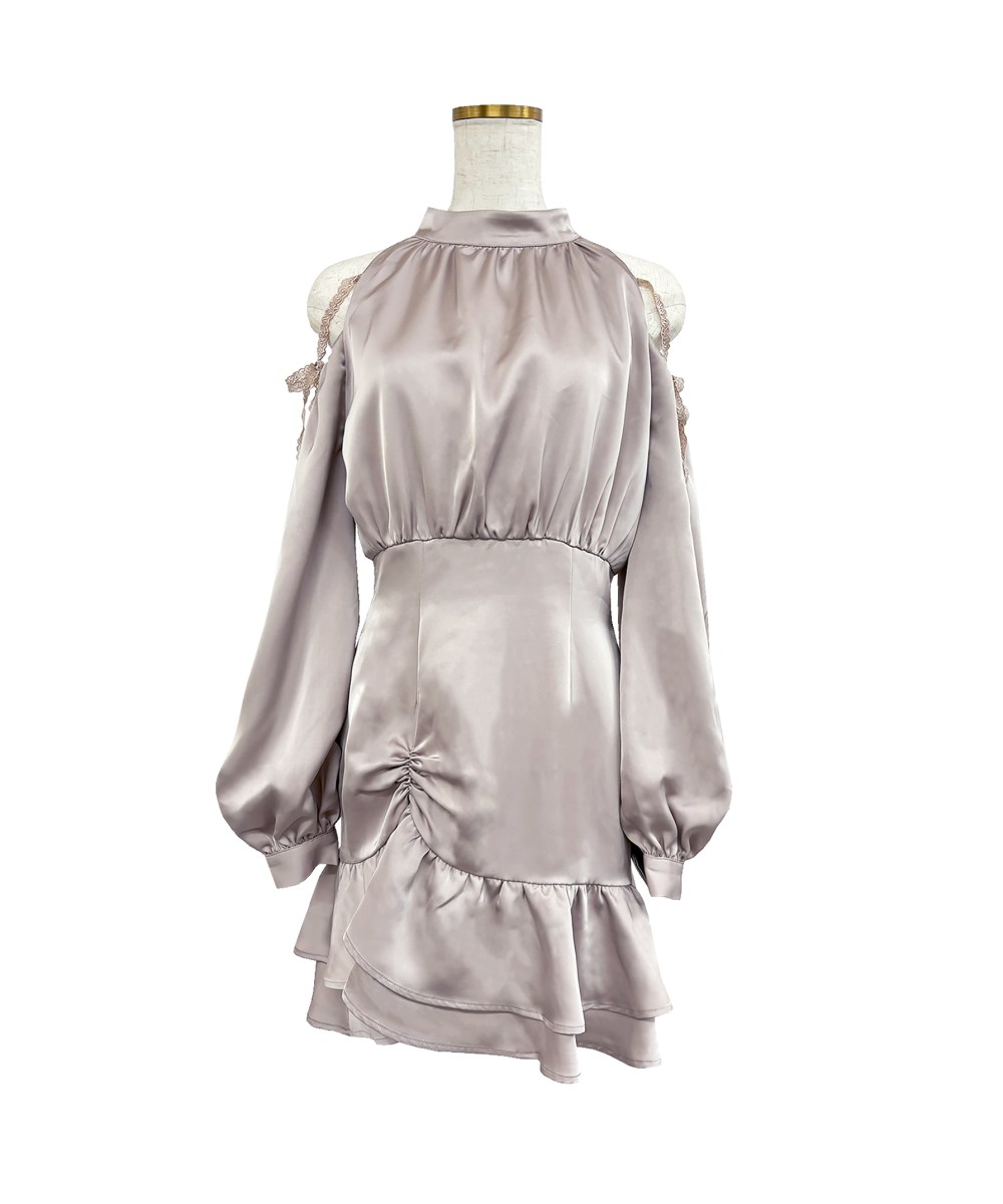 Open shoulder mini dress