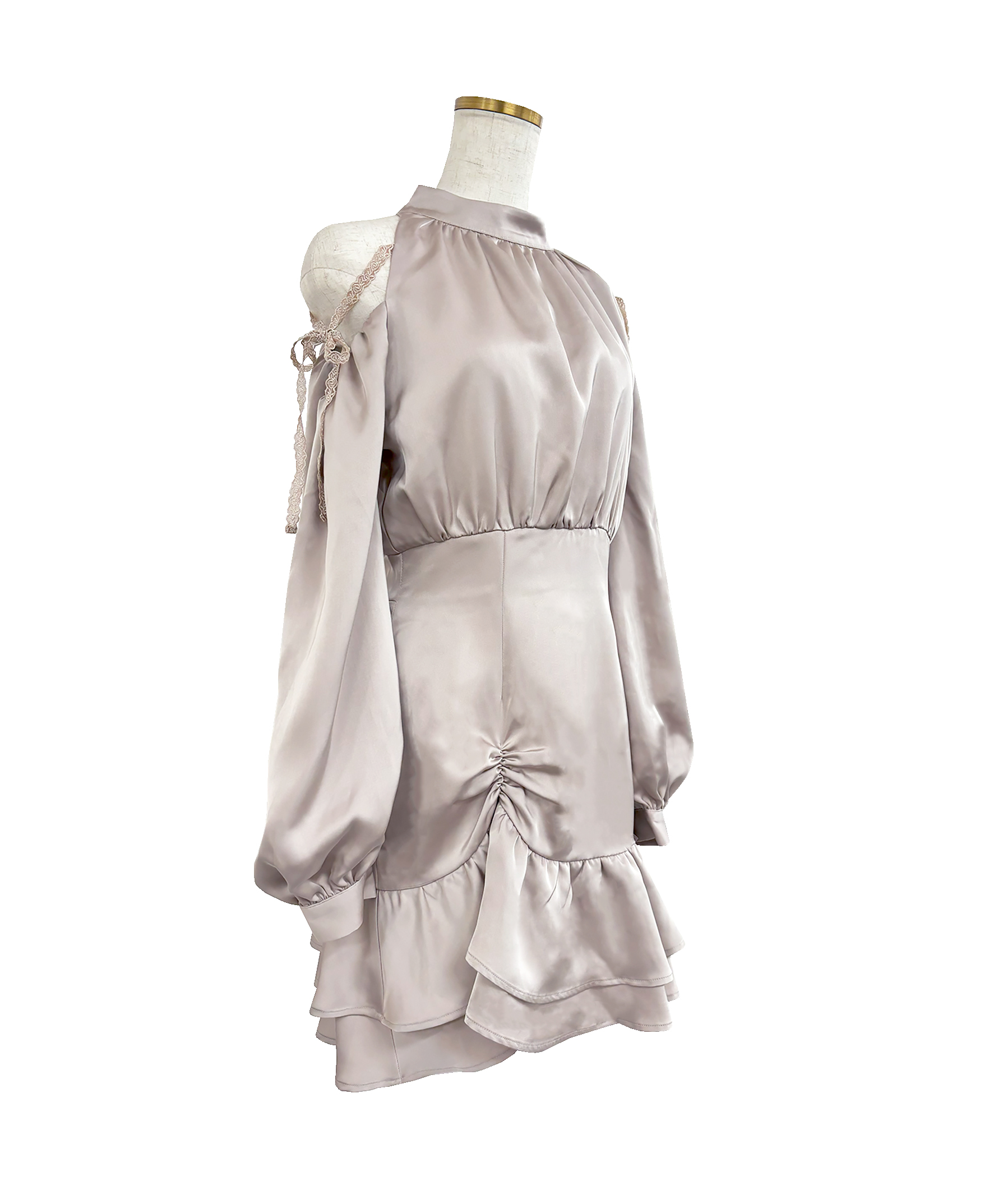 Open shoulder mini dress