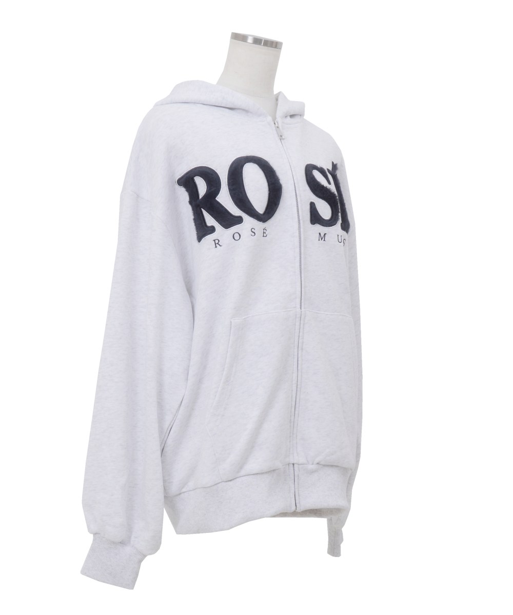 Fur logo zip hoodie – BUNNY APARTMENT