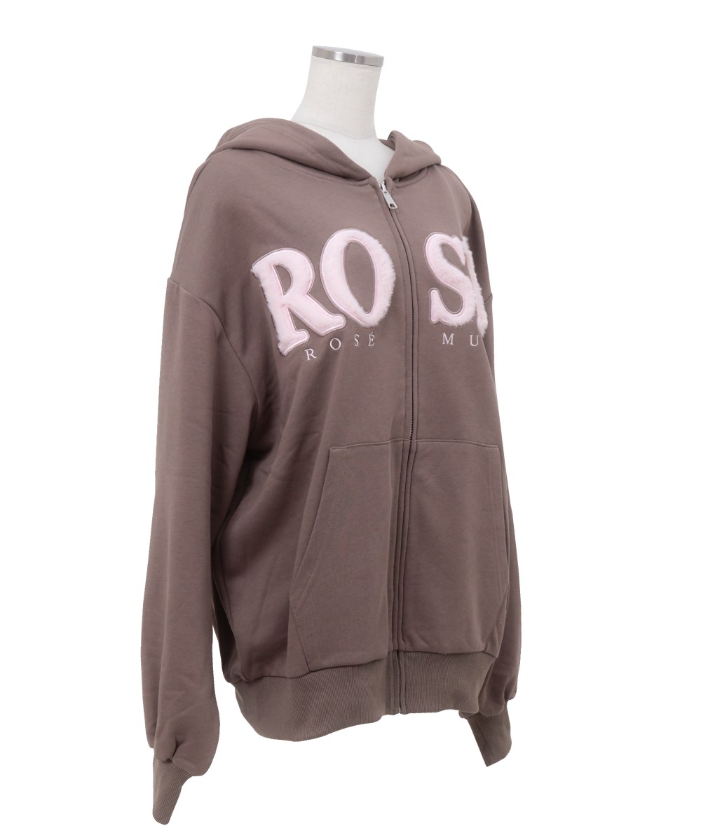 Fur logo zip hoodie – BUNNY APARTMENT