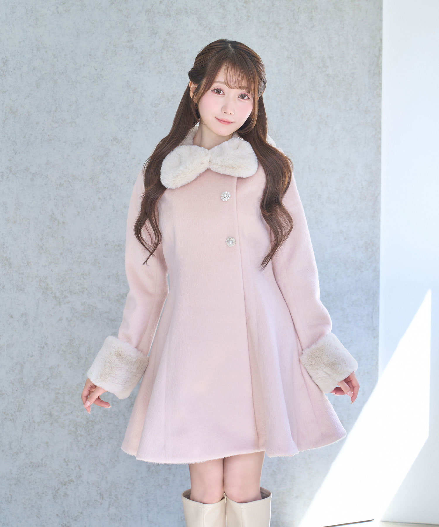 苺ねこ Rosé Muse tippet muffler set coat tippet muffler set coat – BUNNY APARTMENT