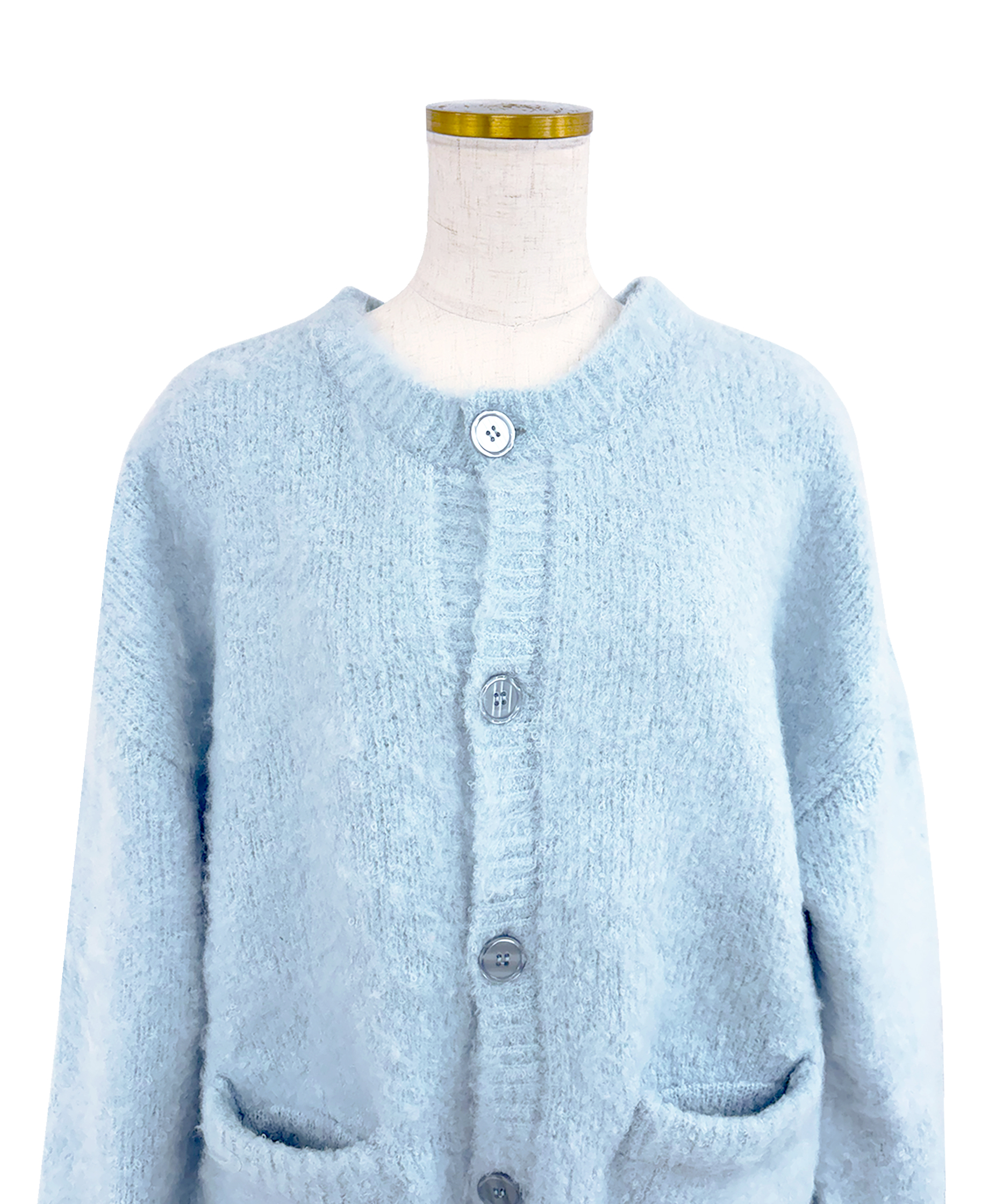 Shaggy knit cardie