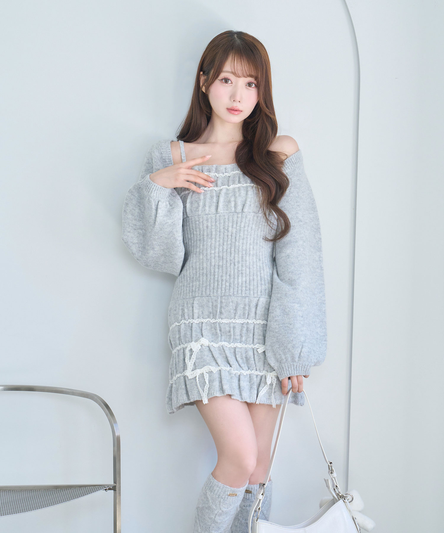 Rose Muse グリッターニットワンピース ピンク Sサイズ 新品未開封 Rosé original line dress – BUNNY APARTMENT