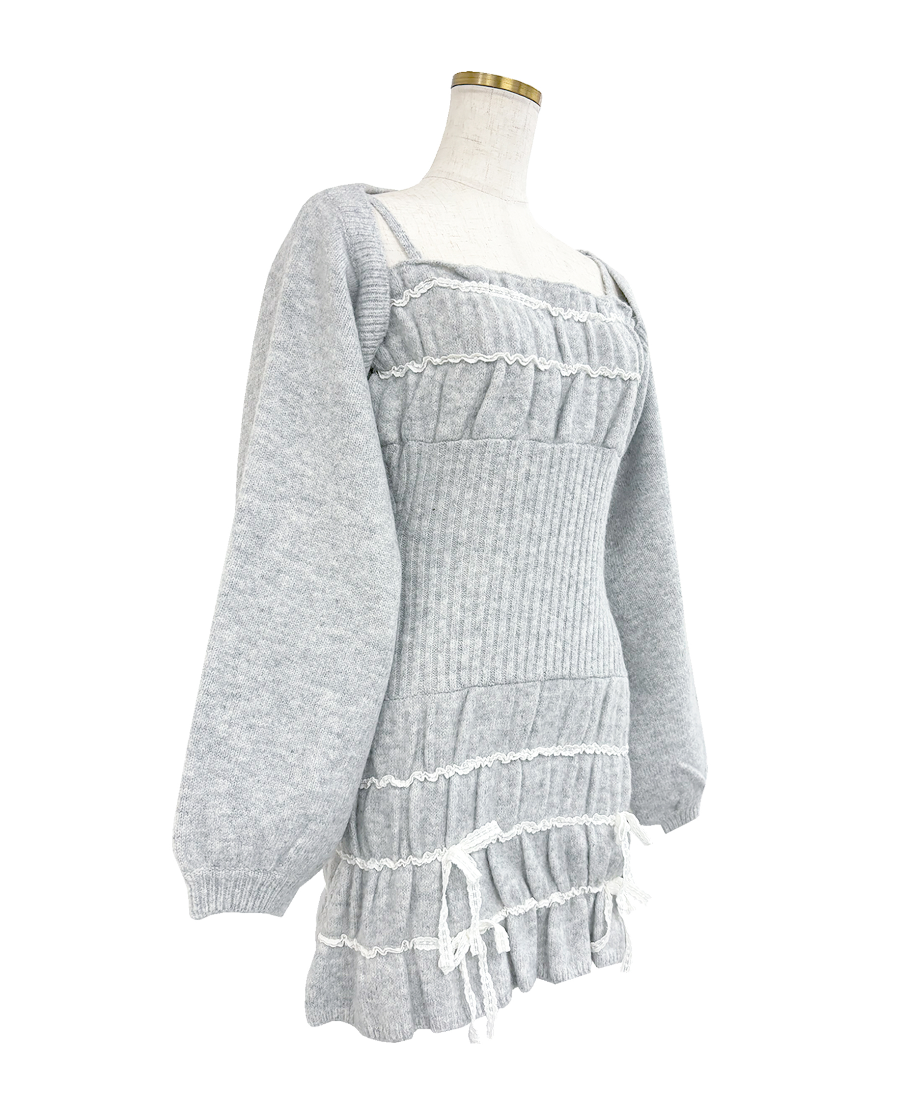 Scrunch cami o/p cardie set