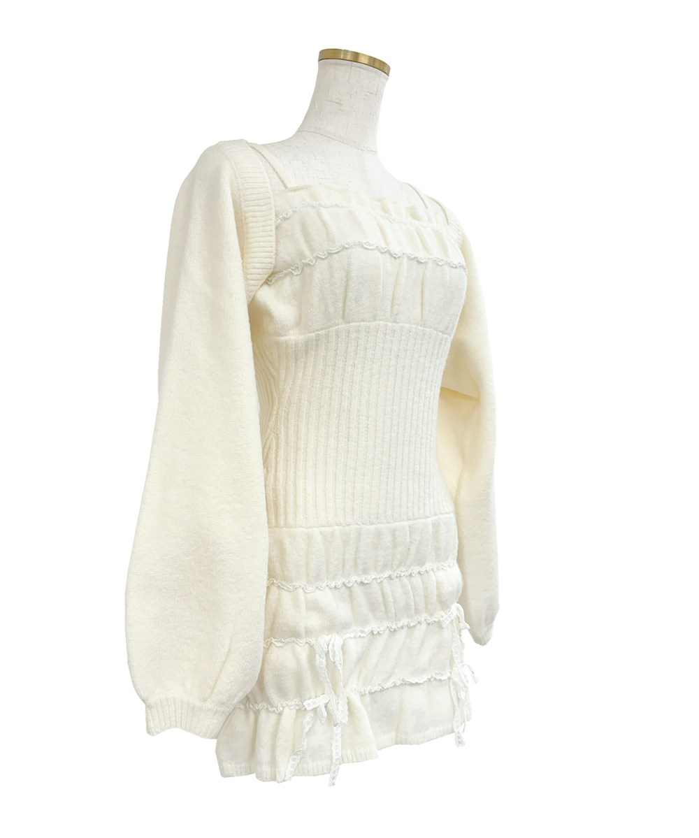 Scrunch cami o/p cardie set