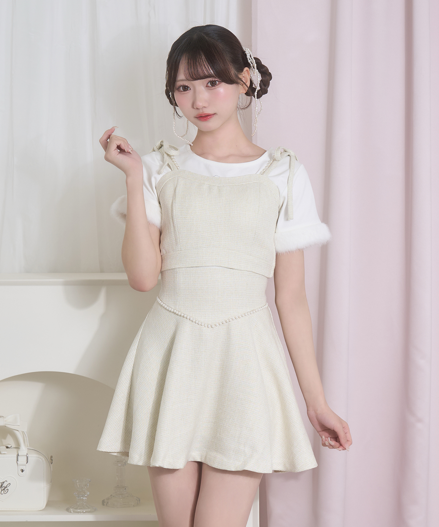 ポイントパールビスチェセットアップ