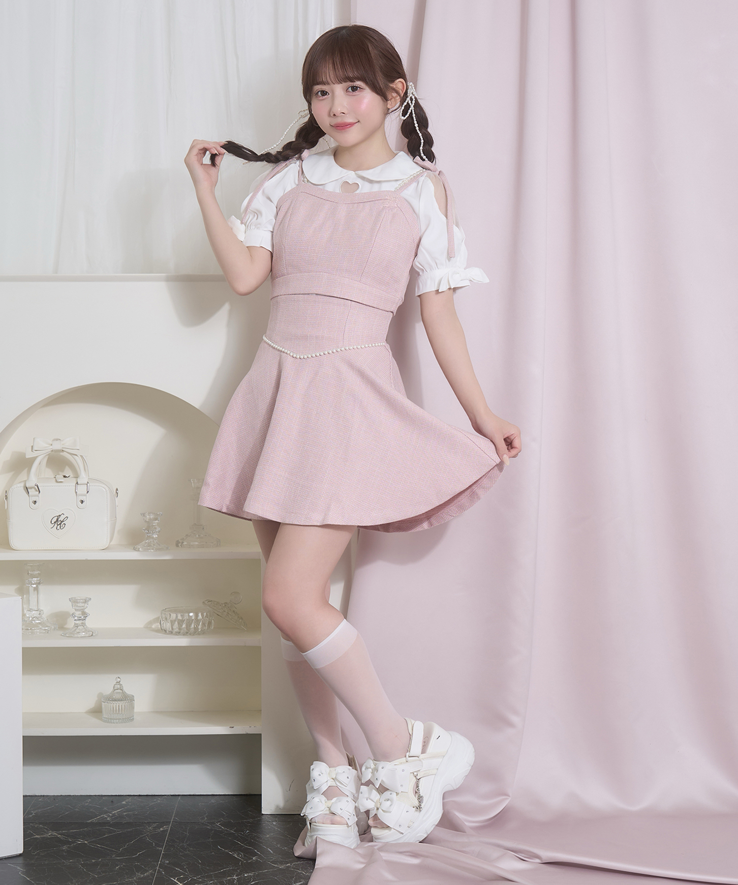ポイントパールビスチェセットアップ