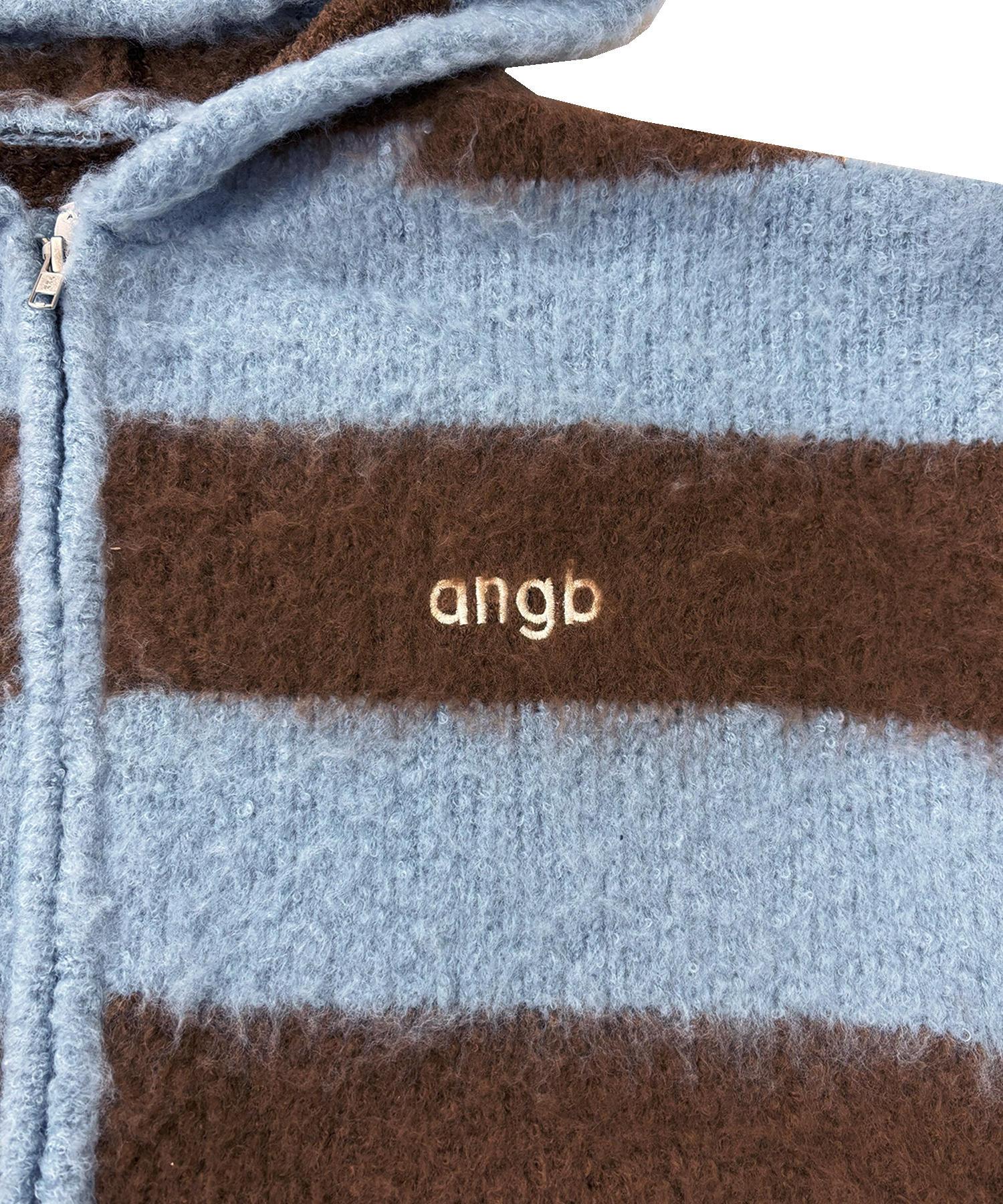 UNISEX ボーダーブークレフーディニット