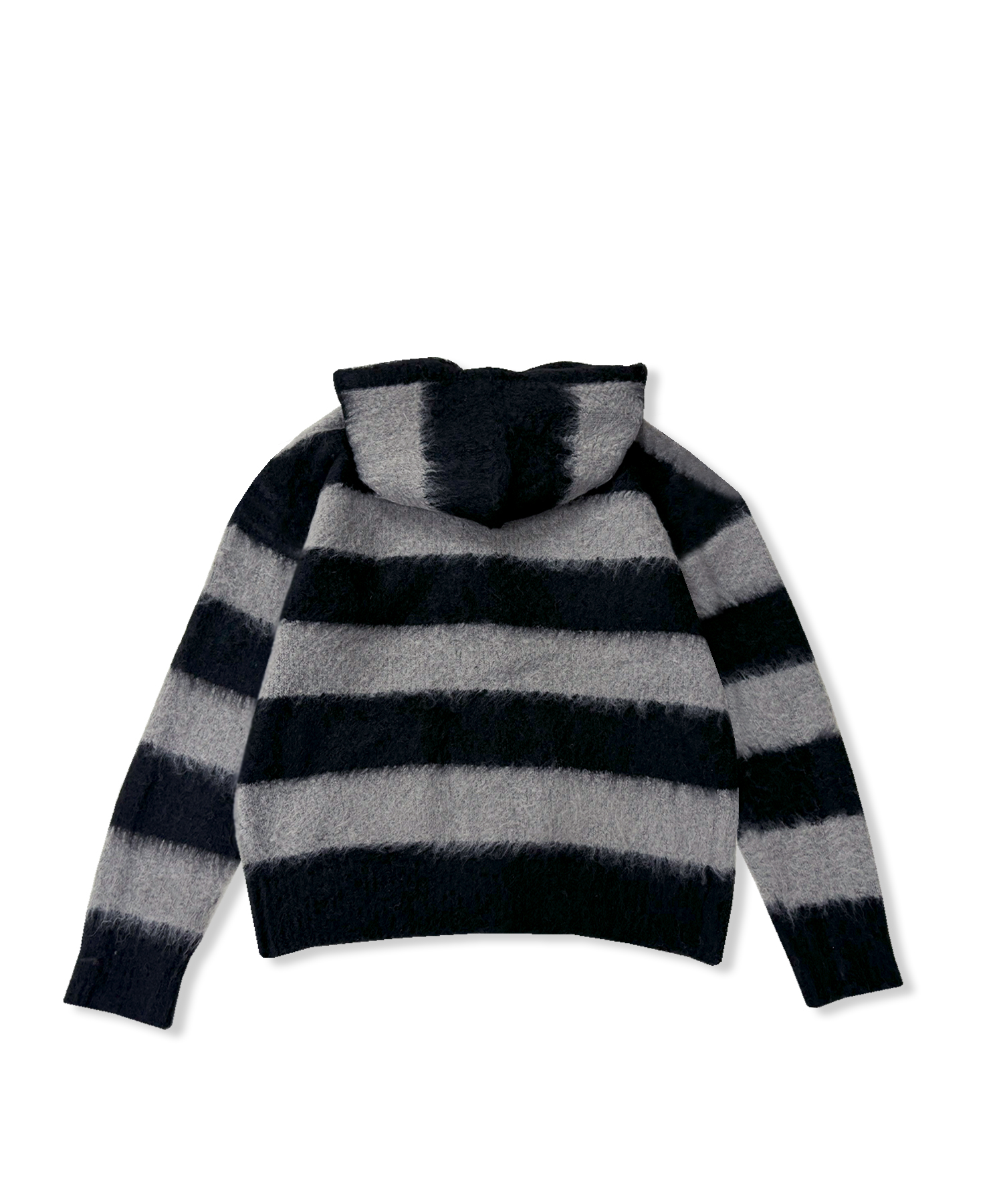 UNISEX ボーダーブークレフーディニット