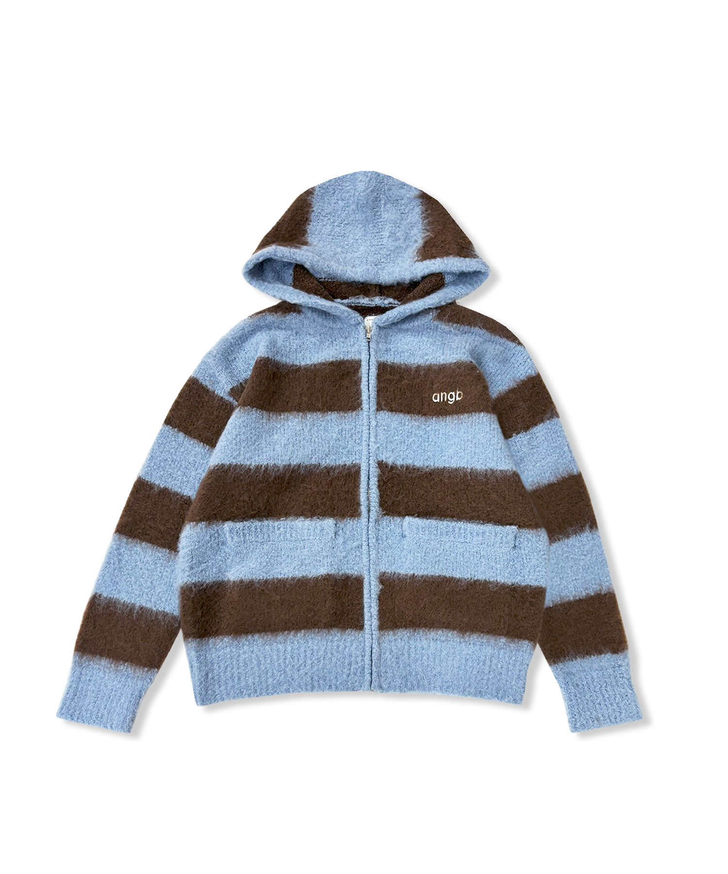 UNISEX ボーダーブークレフーディニット