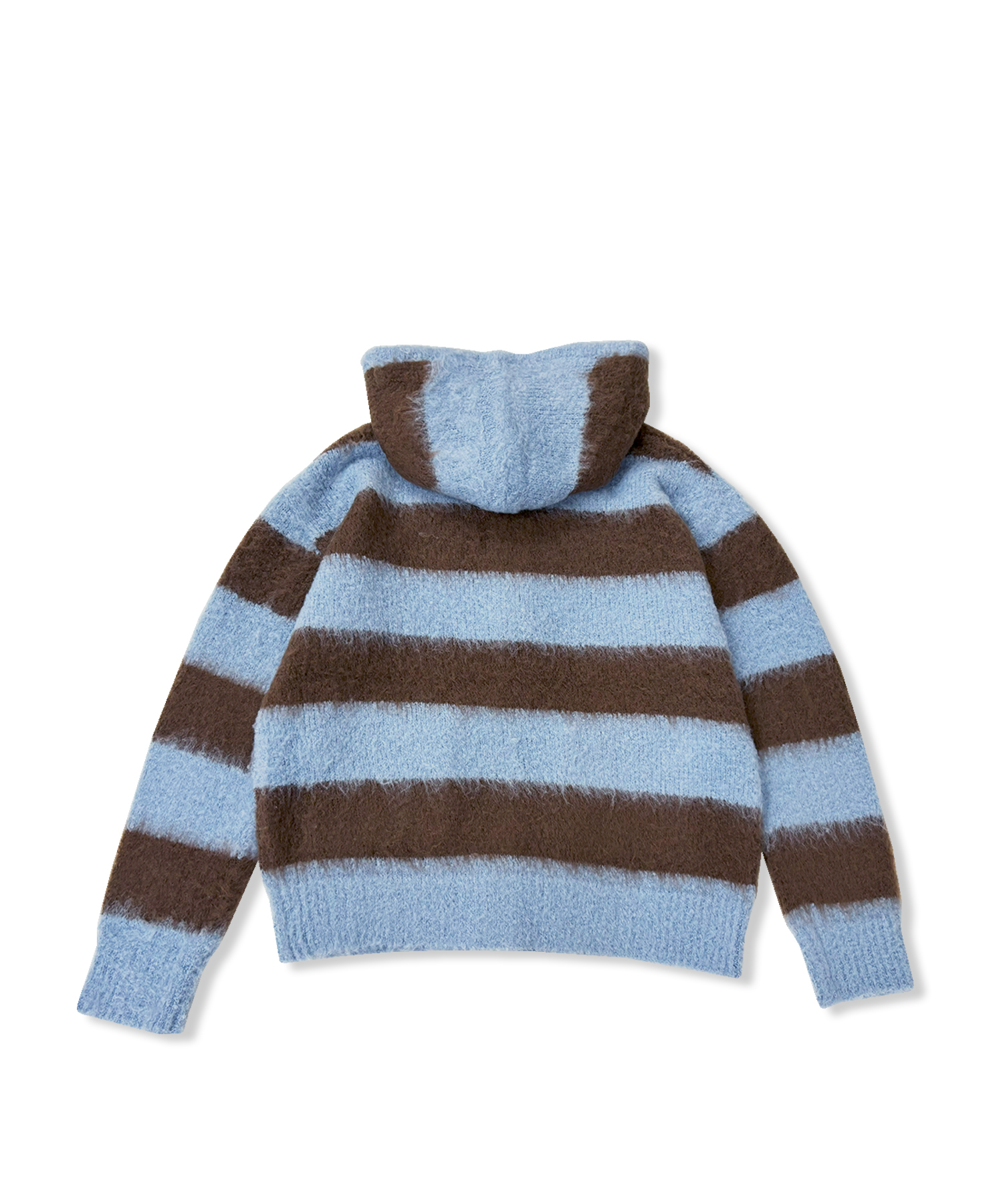 UNISEX ボーダーブークレフーディニット